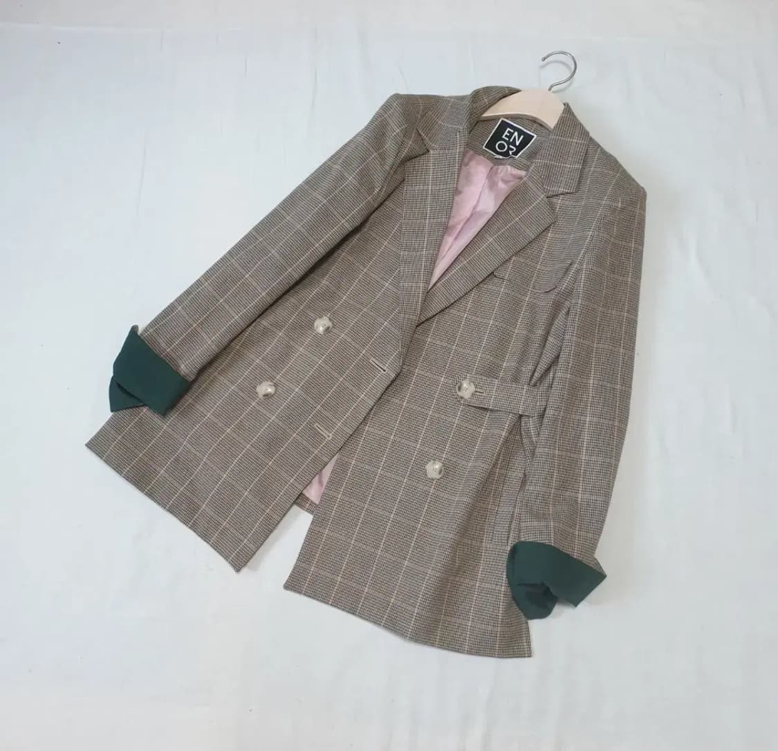 엔오르 enor 체크 자켓 상품이미지1