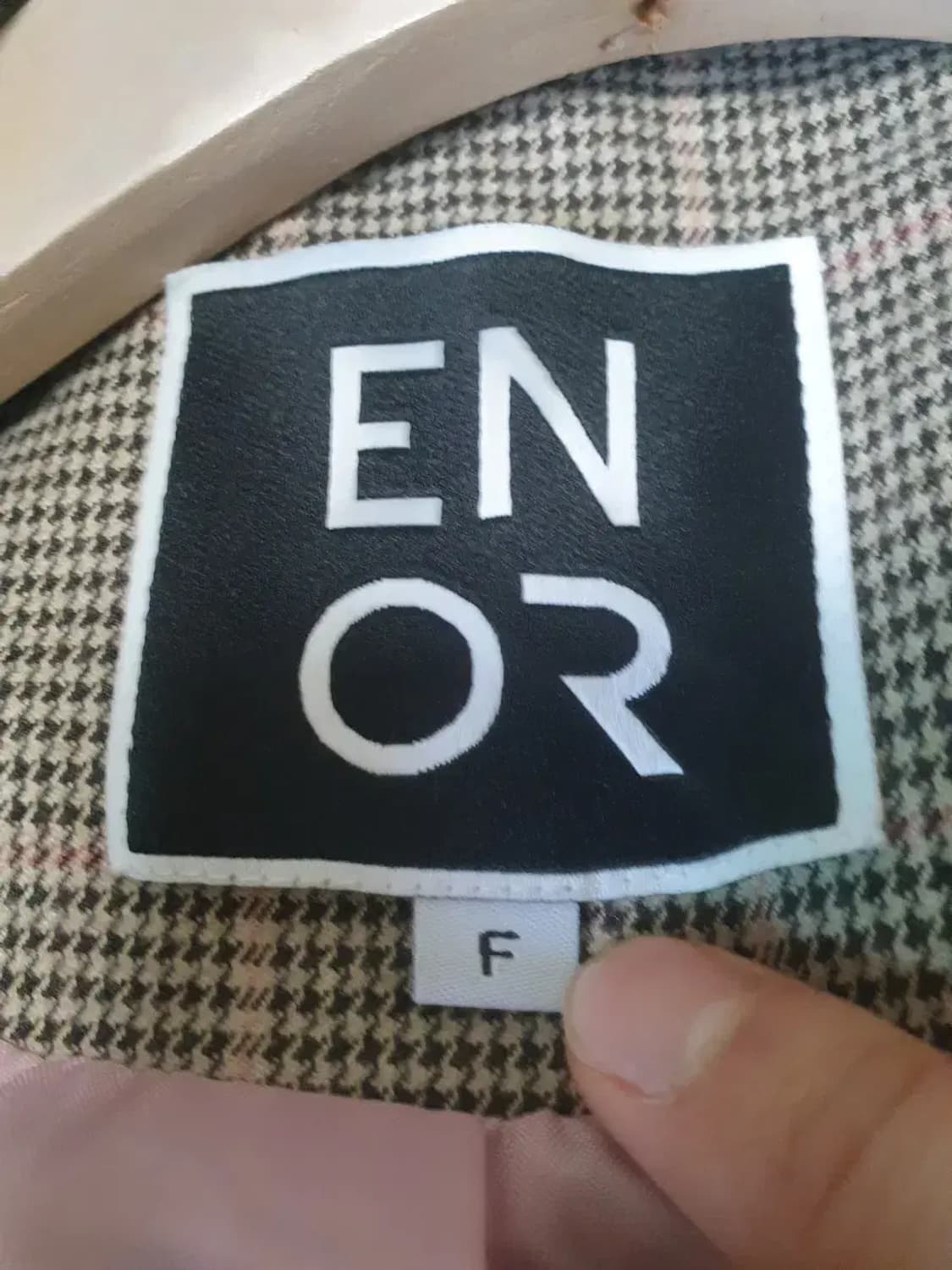 엔오르 enor 체크 자켓 상품이미지3