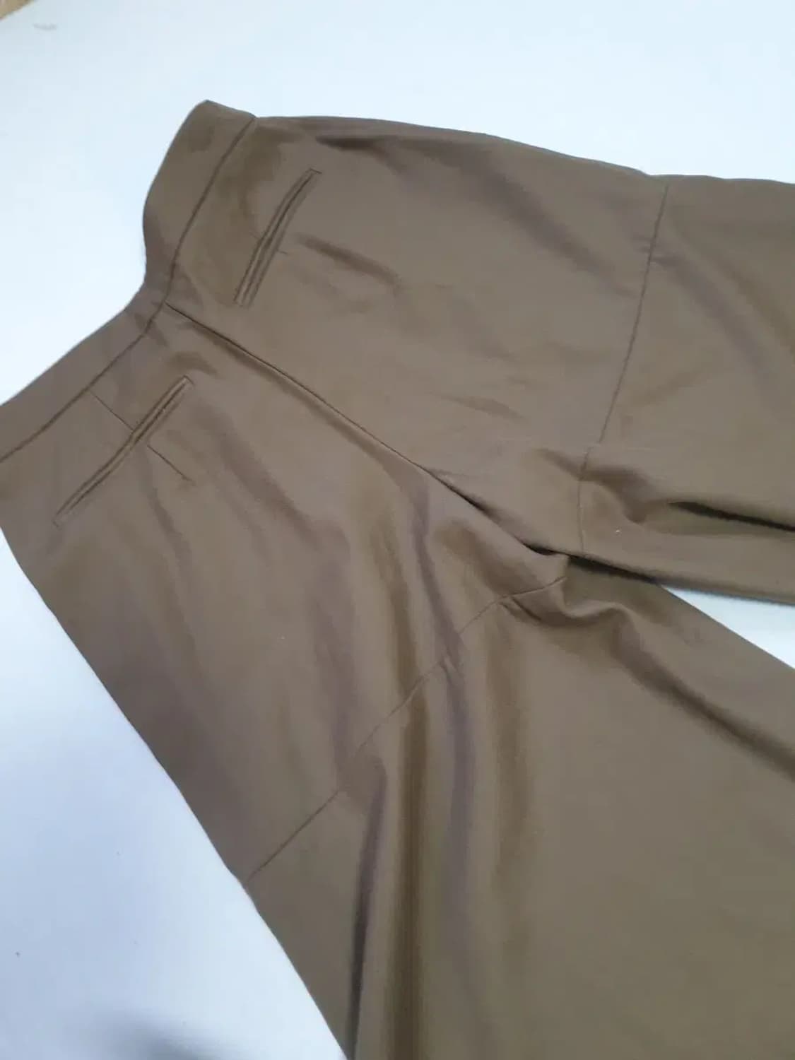 시스템 브라운 와이드 팬츠 상품이미지3