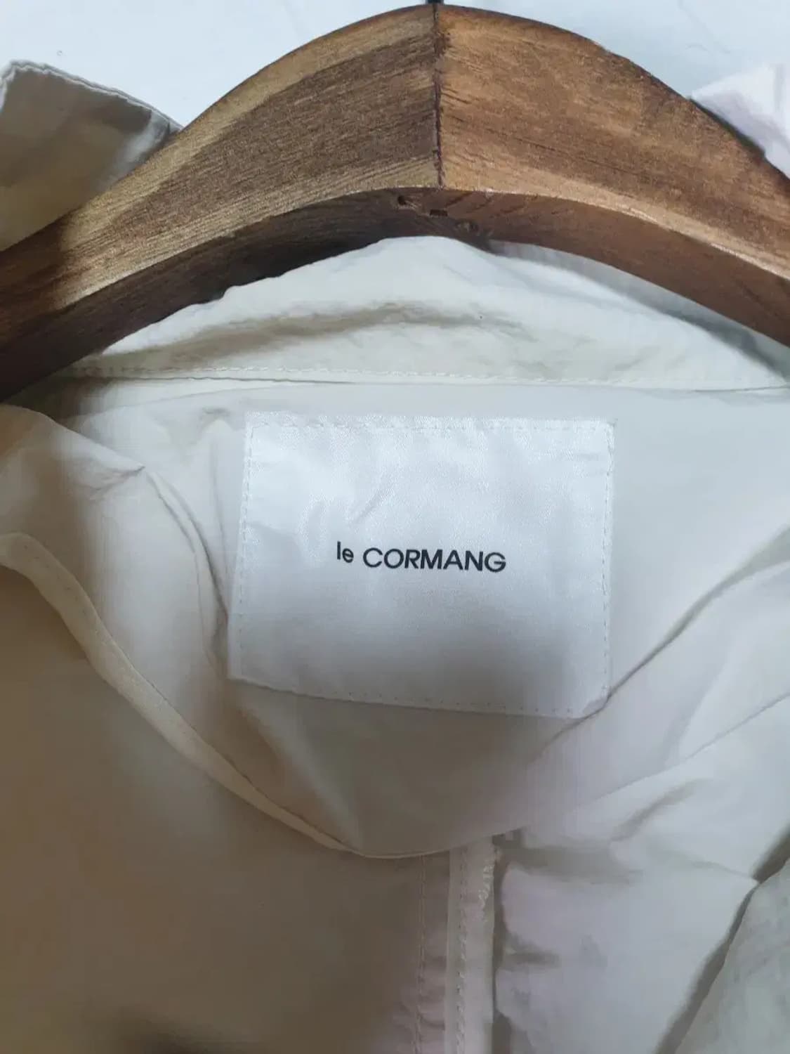 르꼬르망 아이보리 나일론 숏 자켓 상품이미지3