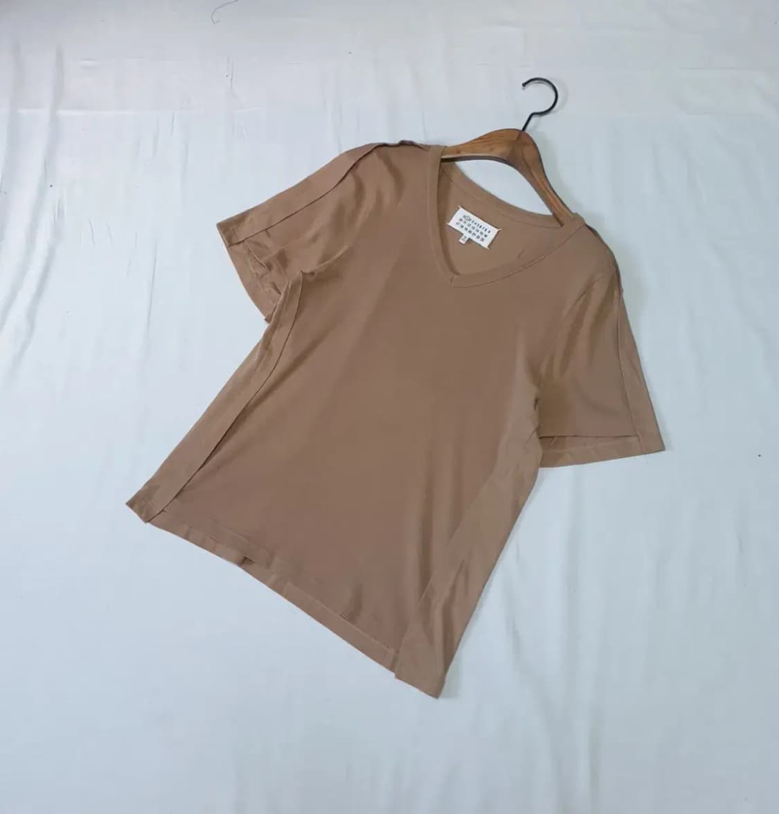 메종마르지엘라 브이넥 반팔 티셔츠 여성S 상품이미지1