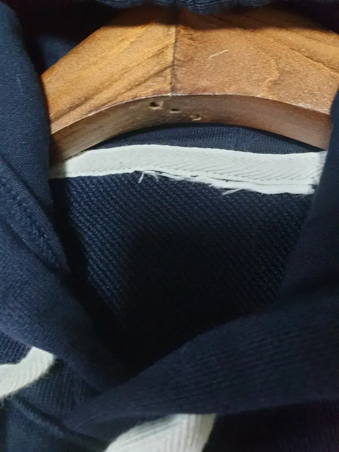 라코스테 네이비 써멀 후드 티셔츠 상품이미지3