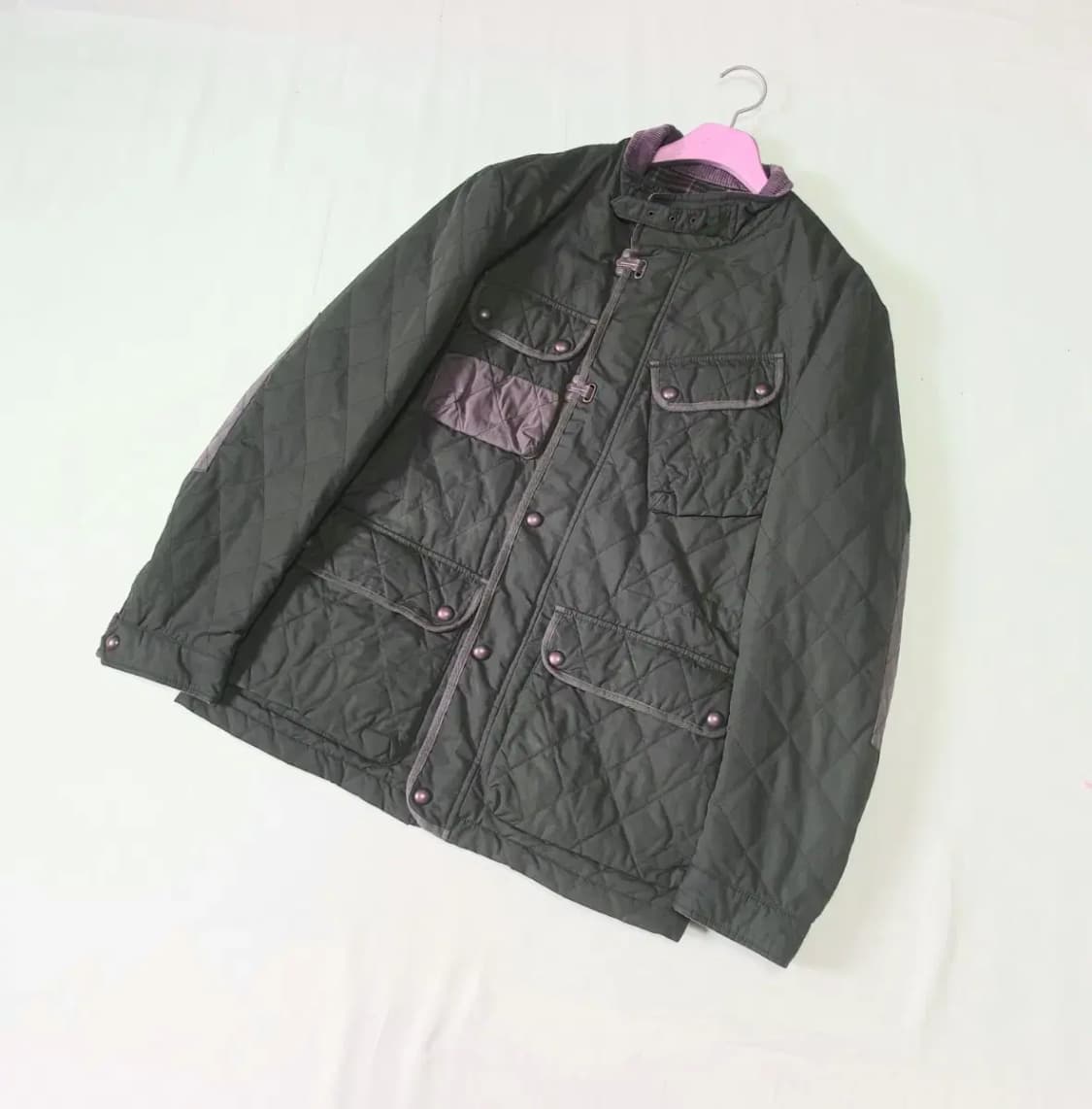 지이크 카키 퀄팅 헌팅 자켓 상품이미지1