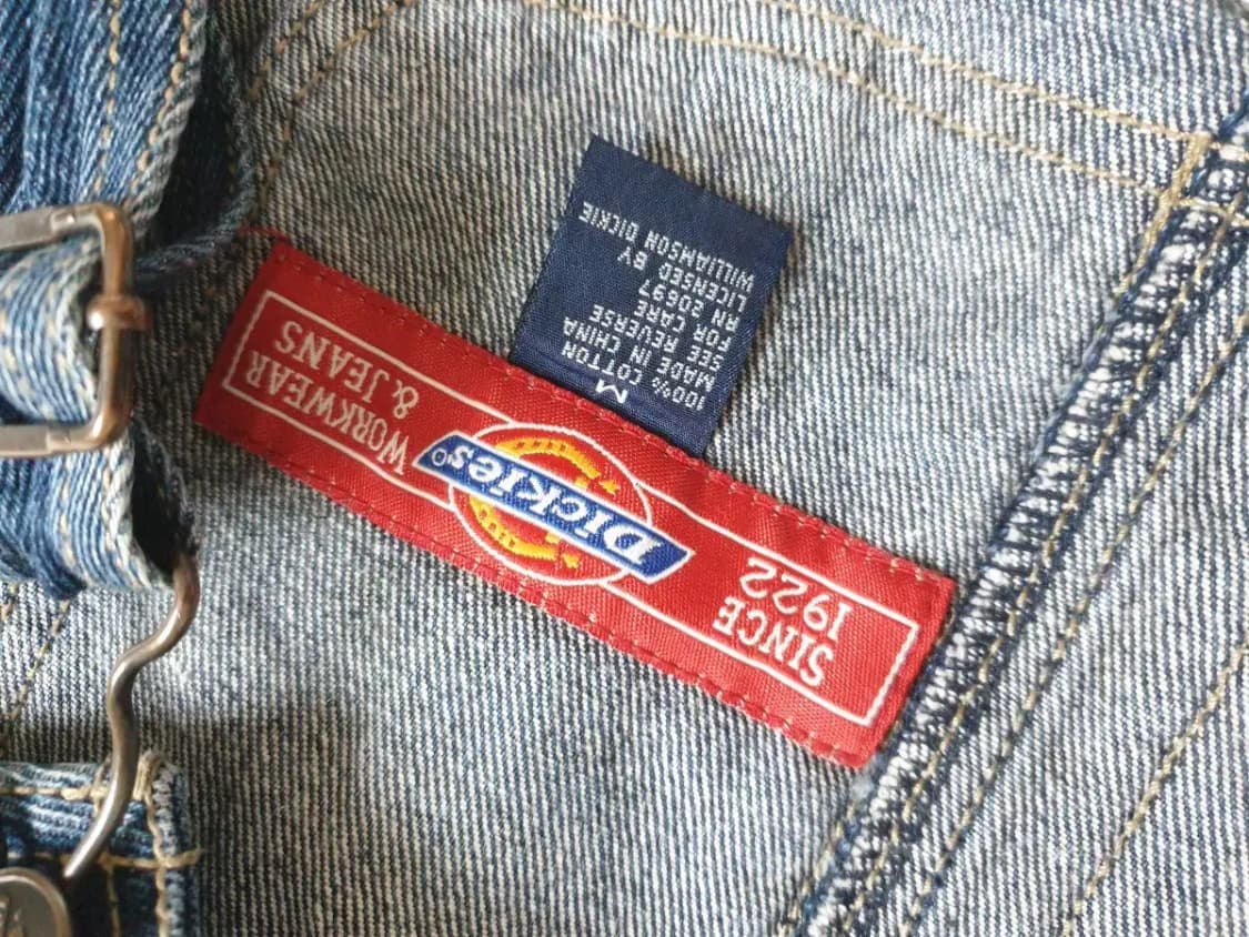 디키즈 데님 멜빵 스커트 상품이미지3