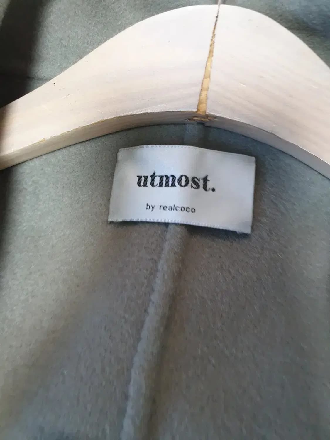 리얼코코 utmost 핸드메이드 울 롱코트 상품이미지4