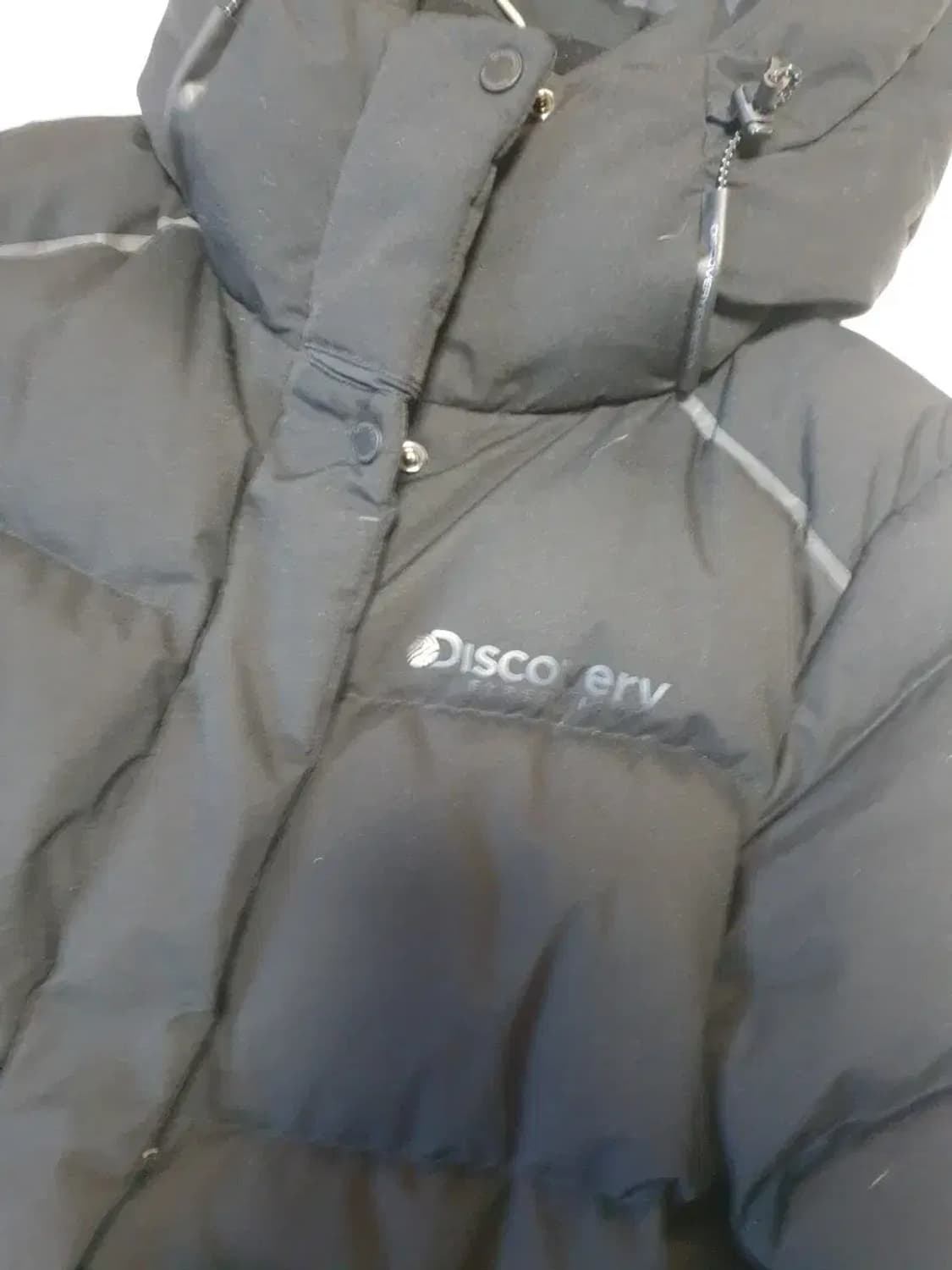 디스커버리 블랙 다운 롱패딩 상품이미지2
