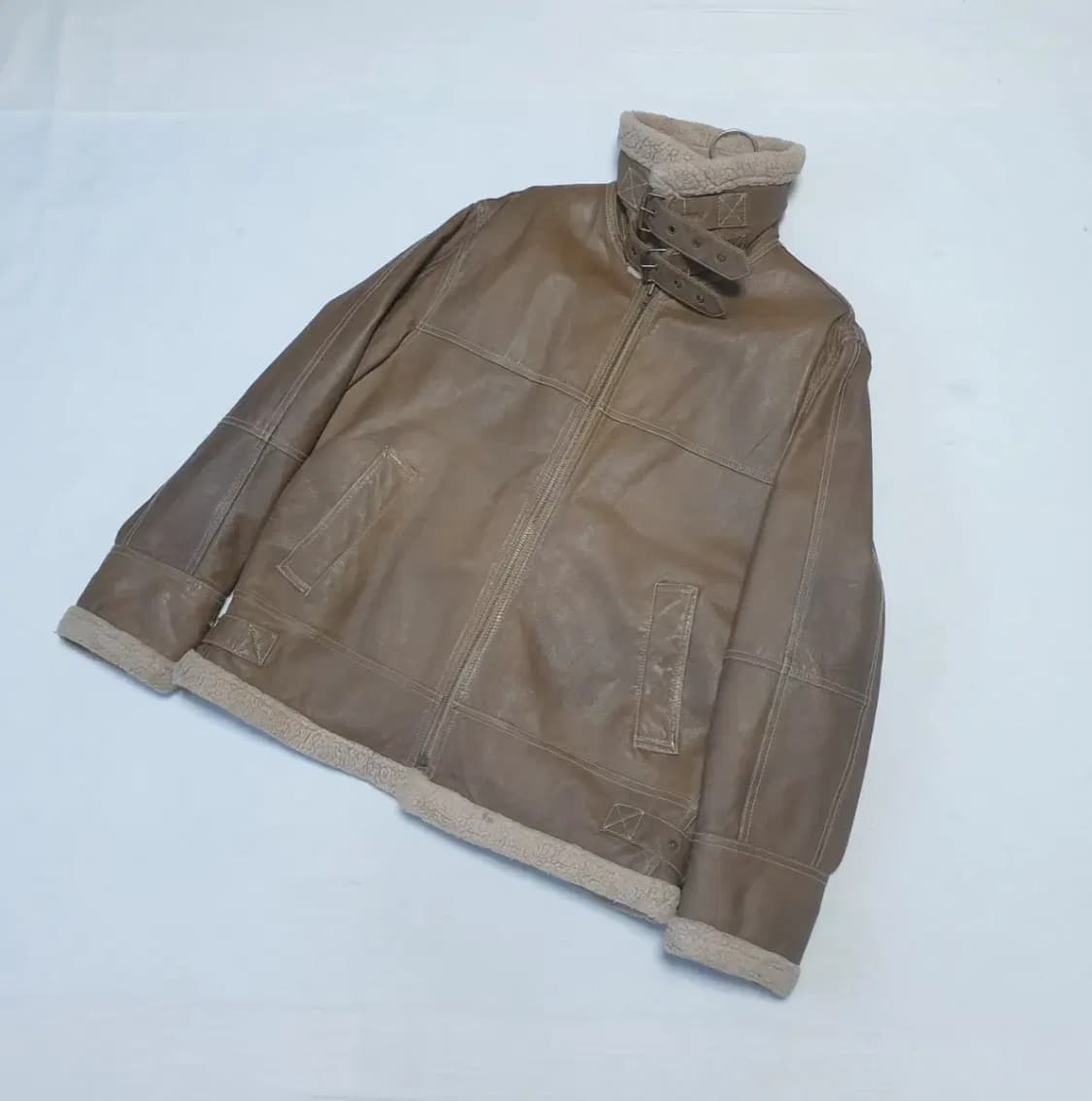 잭앤존스 레더 무스탕 자켓 상품이미지1