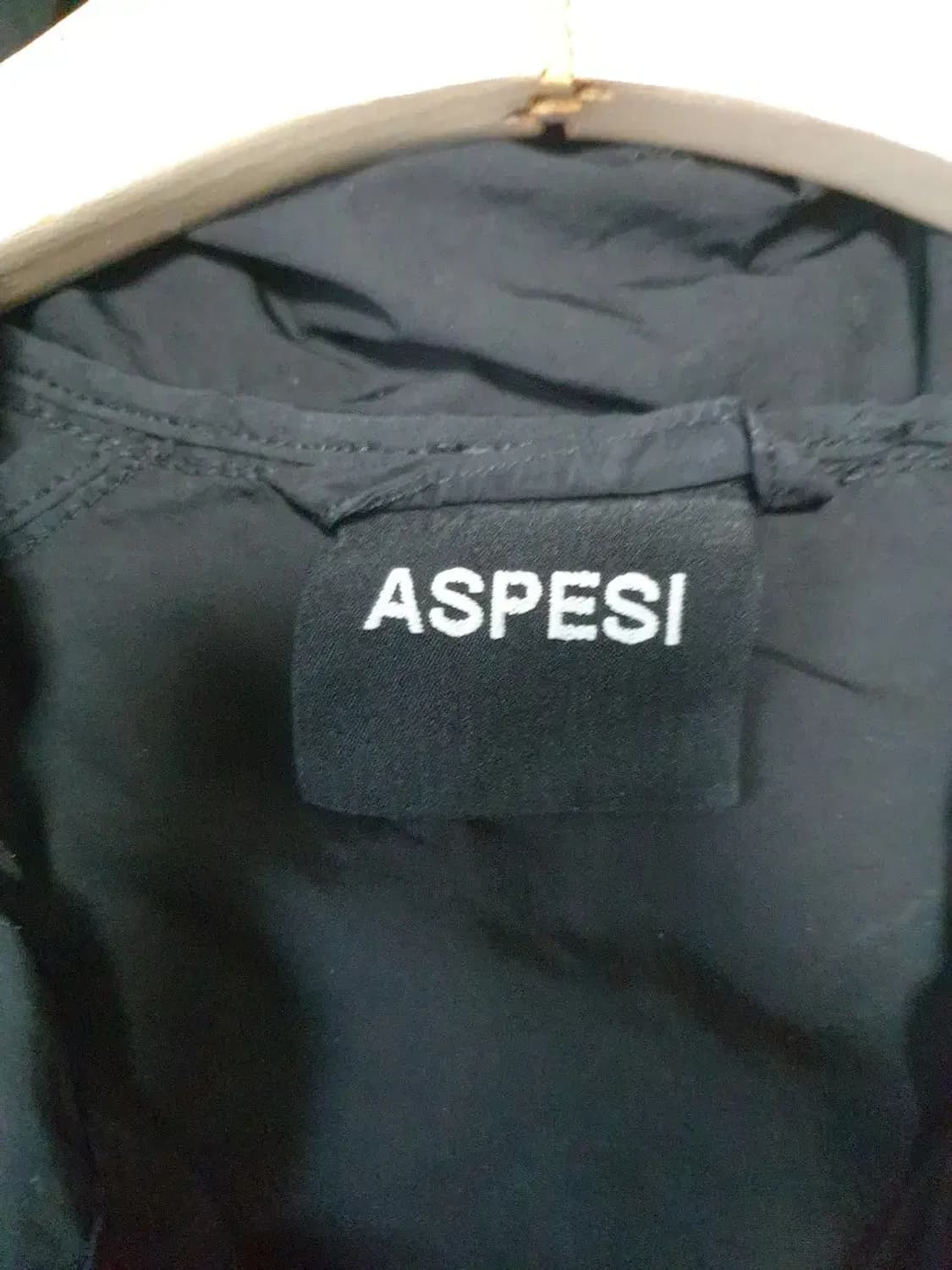 아스페시 블랙 나일론 투웨이 후디 자켓 상품이미지3