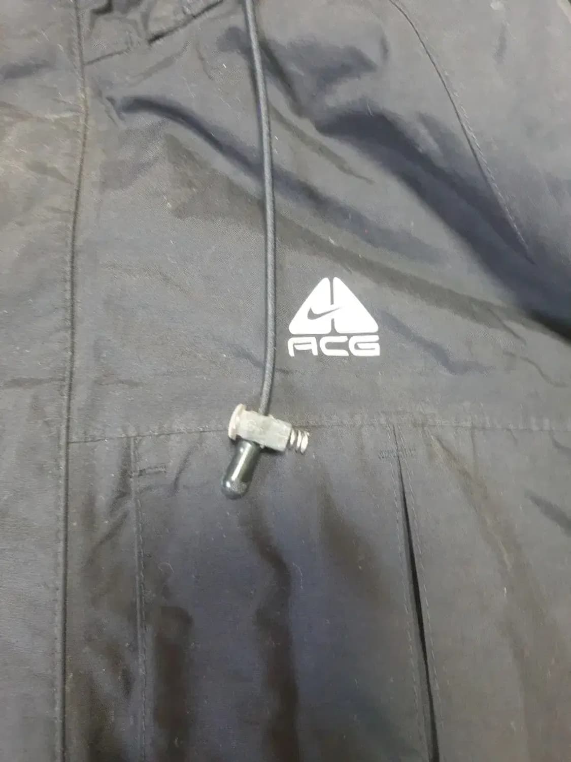 ACG 블랙 나일론 바람막이 자켓 상품이미지2