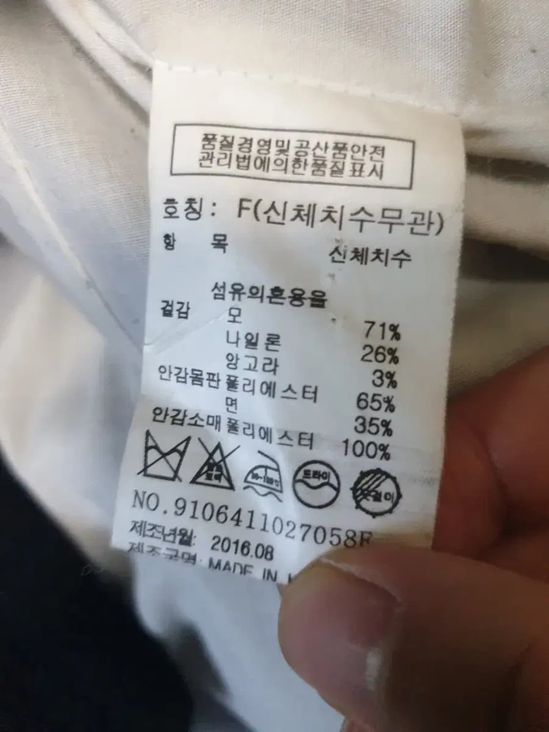 스튜디오톰보이 네이비 롱 코트 상품이미지3
