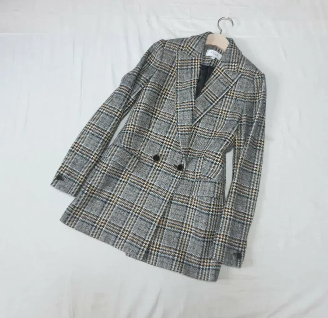 reiss 체크 더블 자켓 상품이미지1