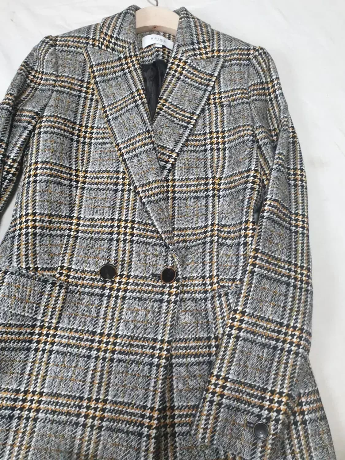 reiss 체크 더블 자켓 상품이미지2