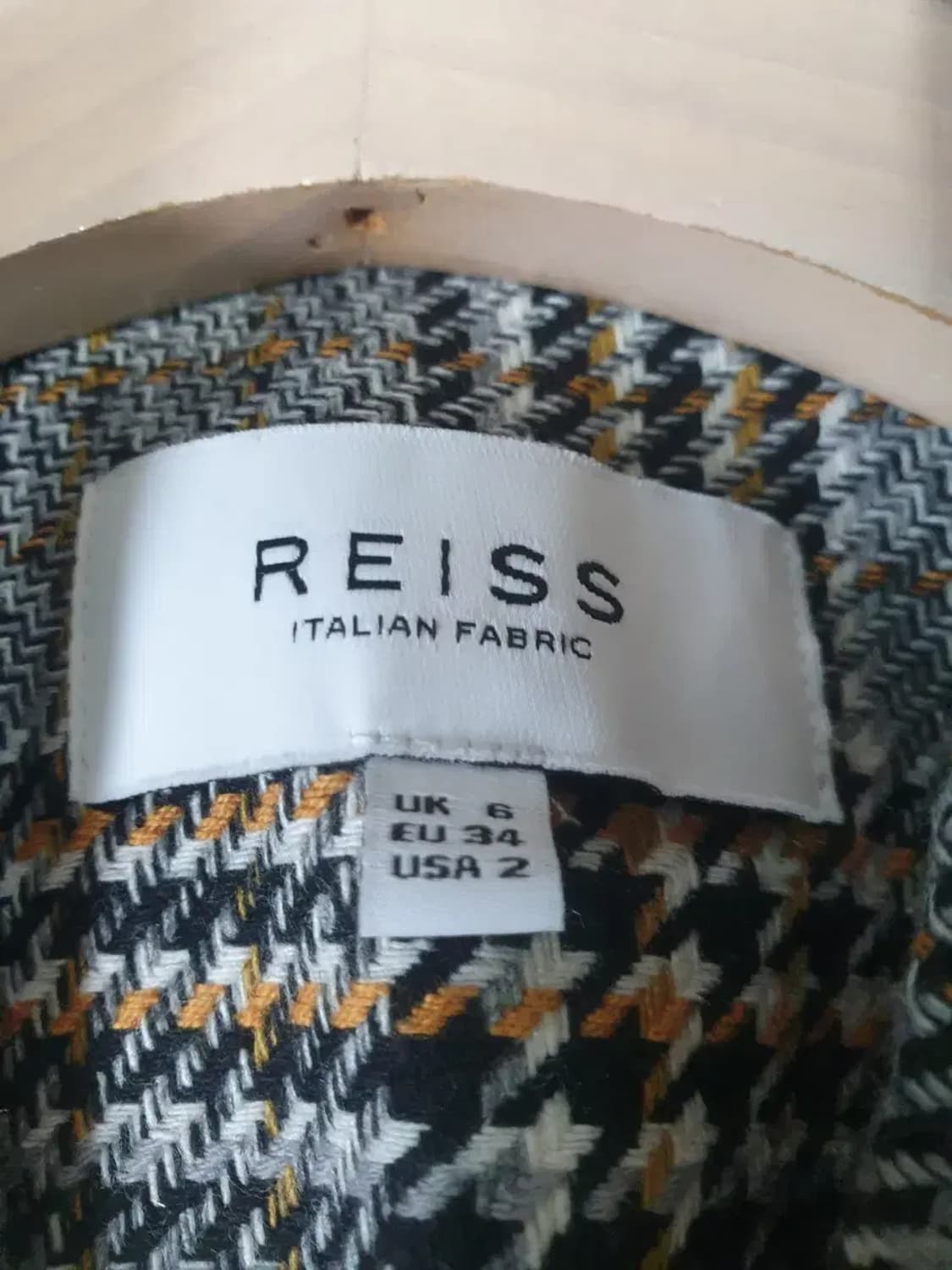 reiss 체크 더블 자켓 상품이미지3