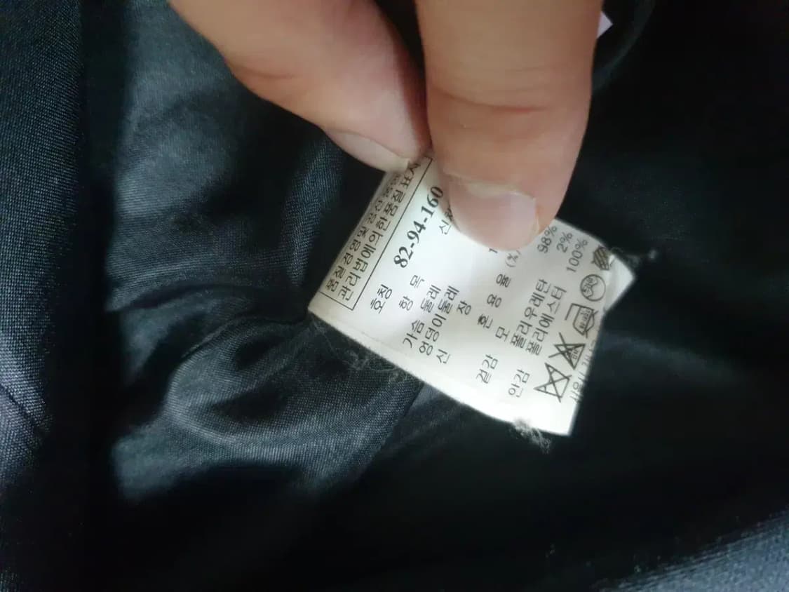 타임 블랙 원버튼 코트 상품이미지3