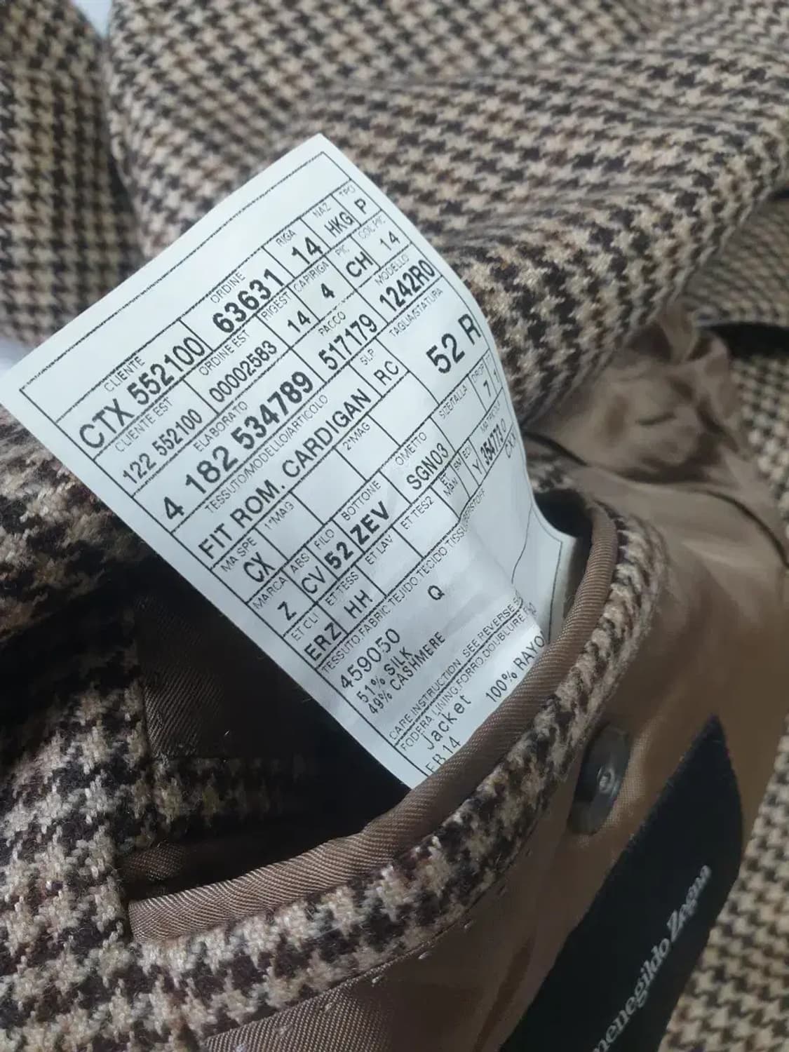 에르메네질도제냐 체크 블레이져 자켓 상품이미지5