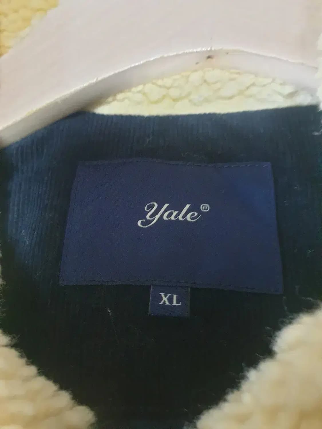 예일 네이비 보아털 코듀로이 패딩 상품이미지3