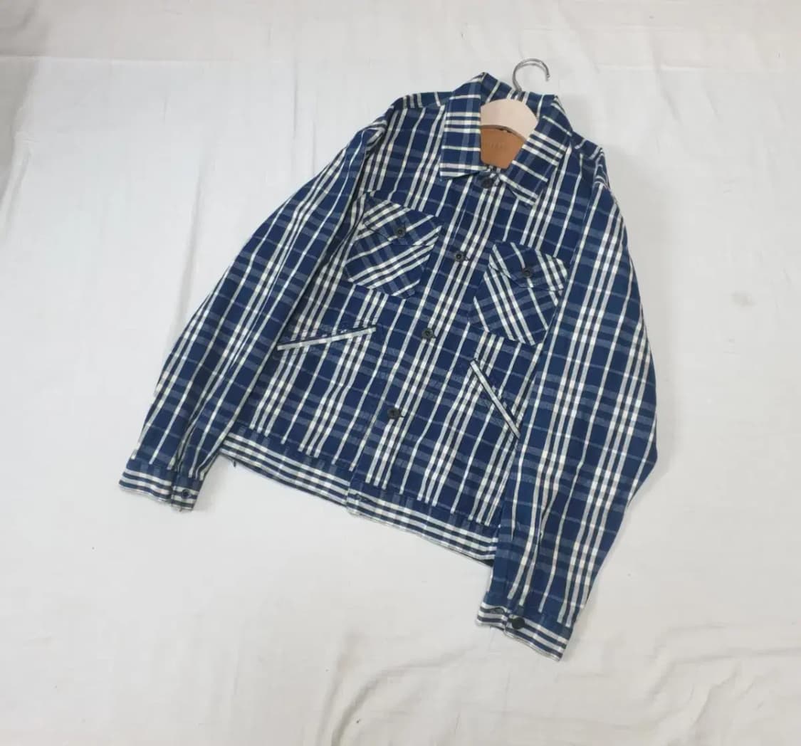 아웃스탠딩 체크 셔츠자켓 상품이미지1