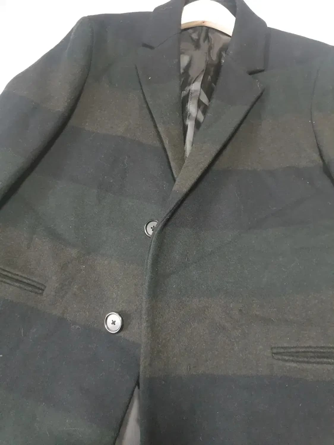 시스템옴므 멀티컬러 울 코트 상품이미지2