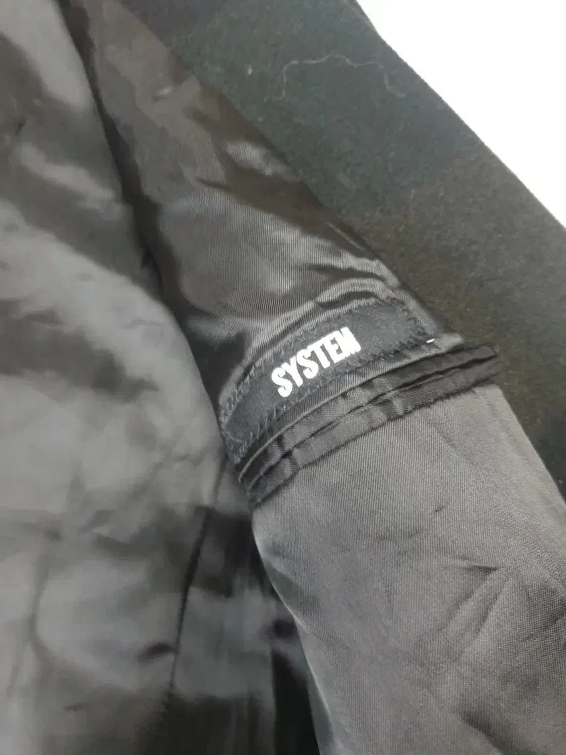 시스템옴므 멀티컬러 울 코트 상품이미지3