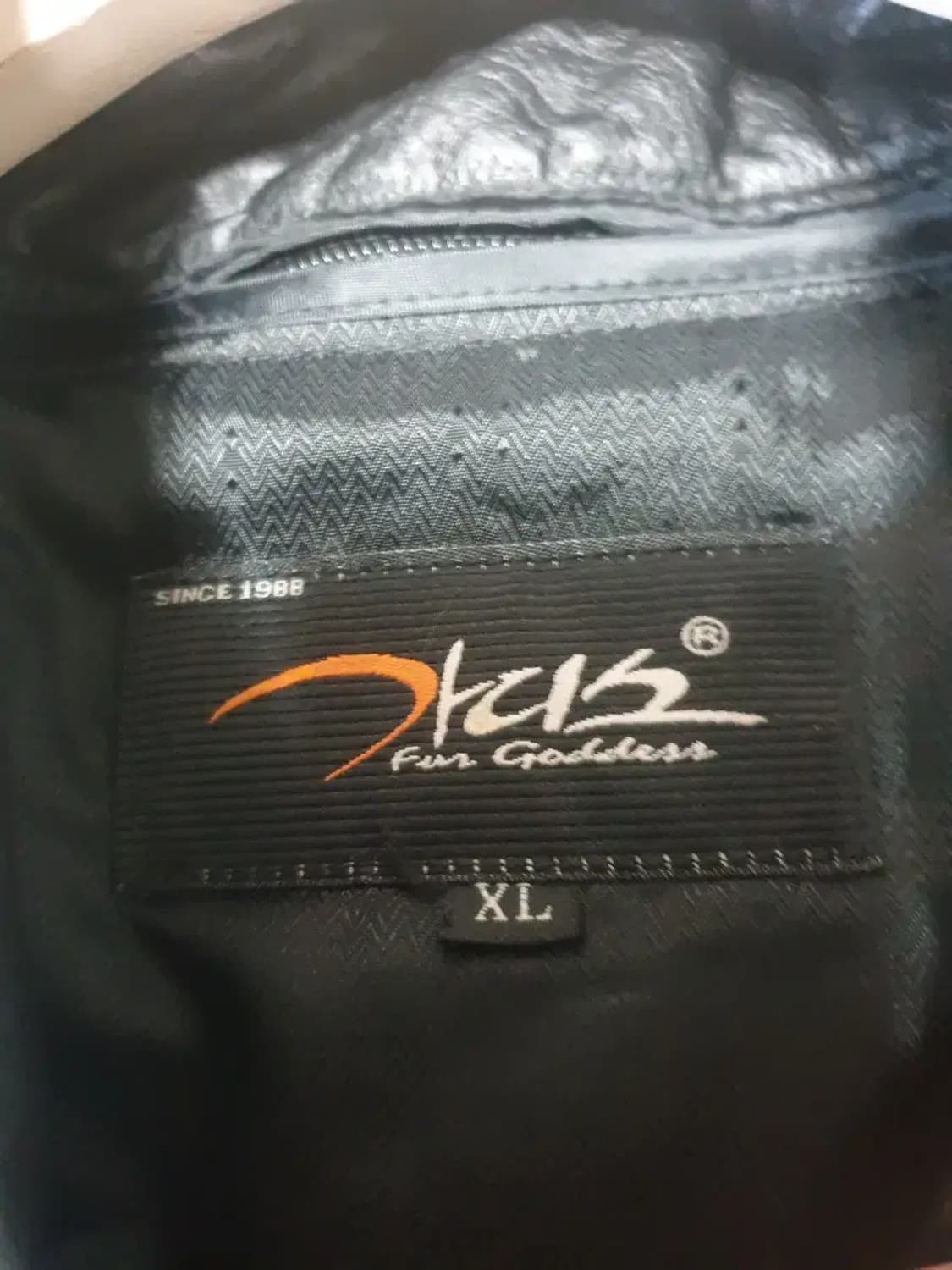 블랙 소가죽 봄버 다운 자켓 상품이미지4