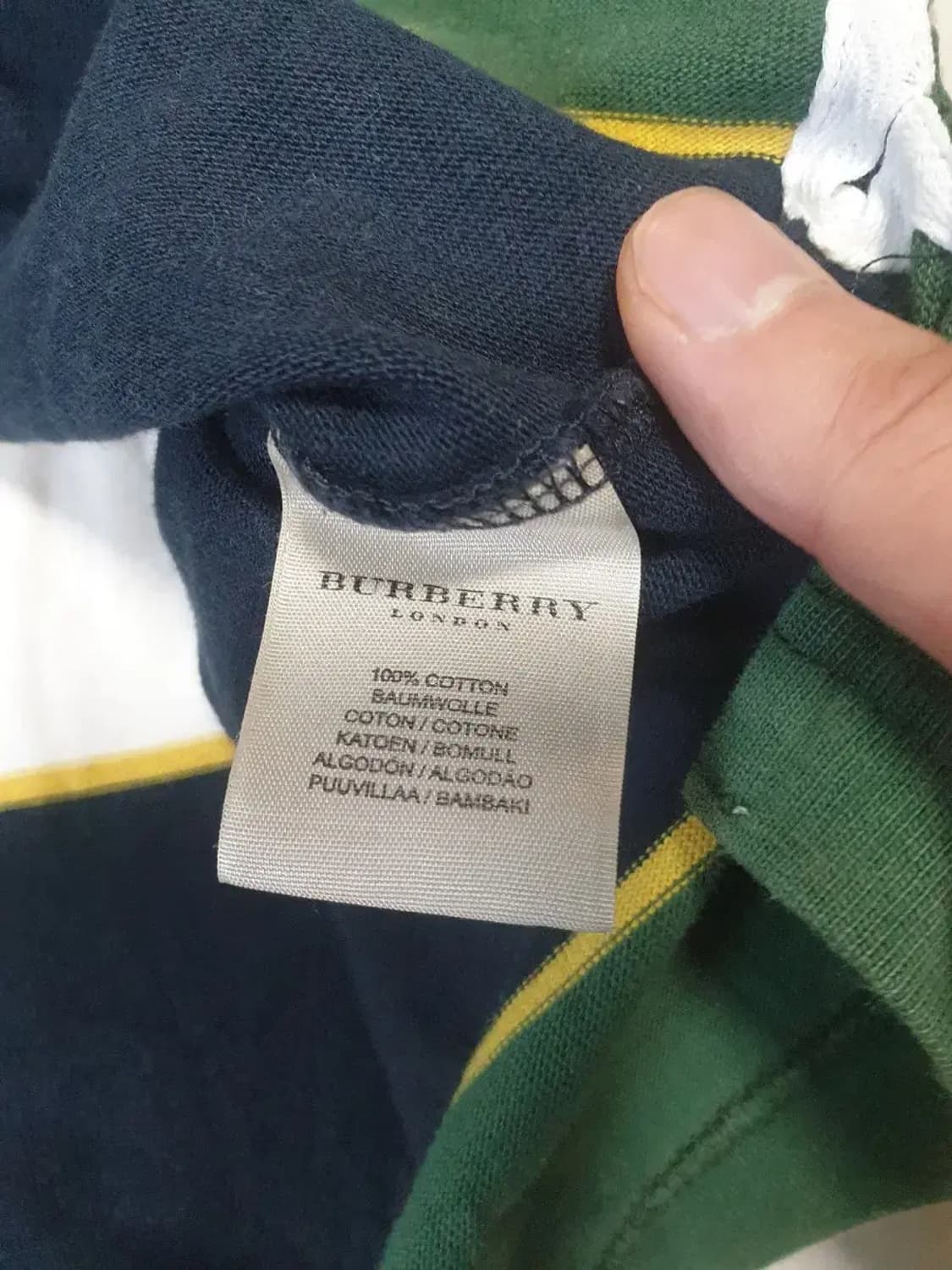 버버리 스트라이프 럭비 티셔츠 상품이미지5