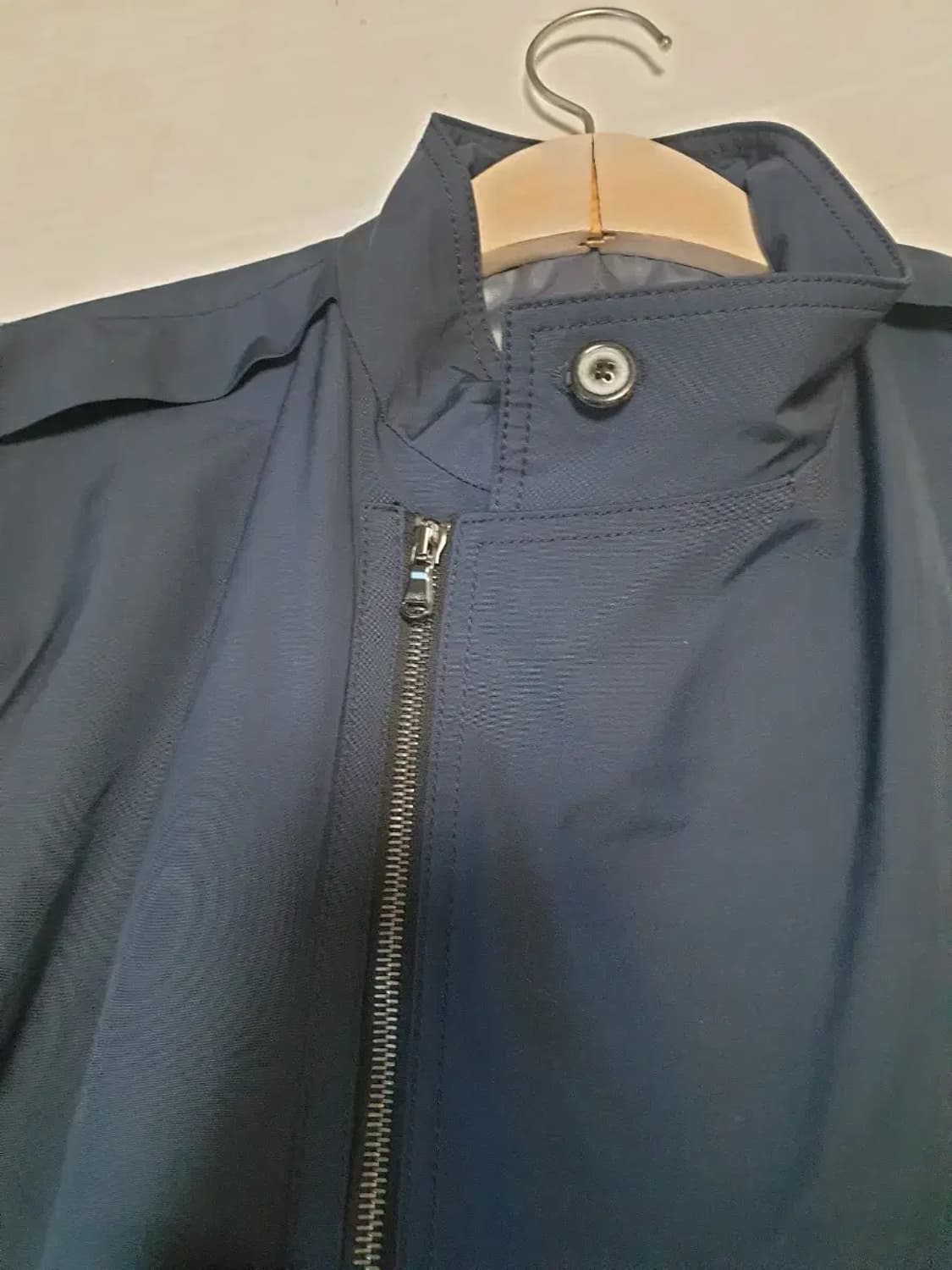 솔리드 옴므 네이비 폴리쉘 코트 상품이미지2