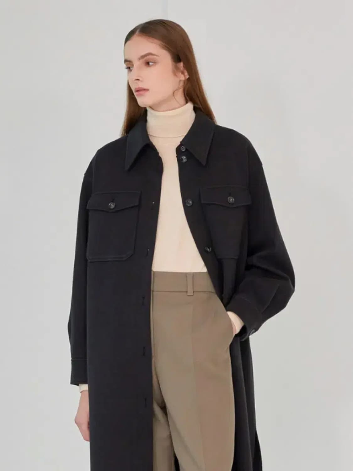 콜라보토리 셔츠 코트 새상품 상품이미지1