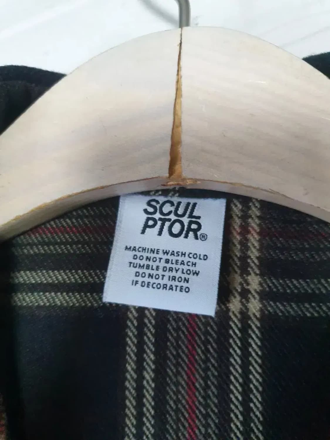 스컬프터 체크 롱 셔츠 원피스 상품이미지3