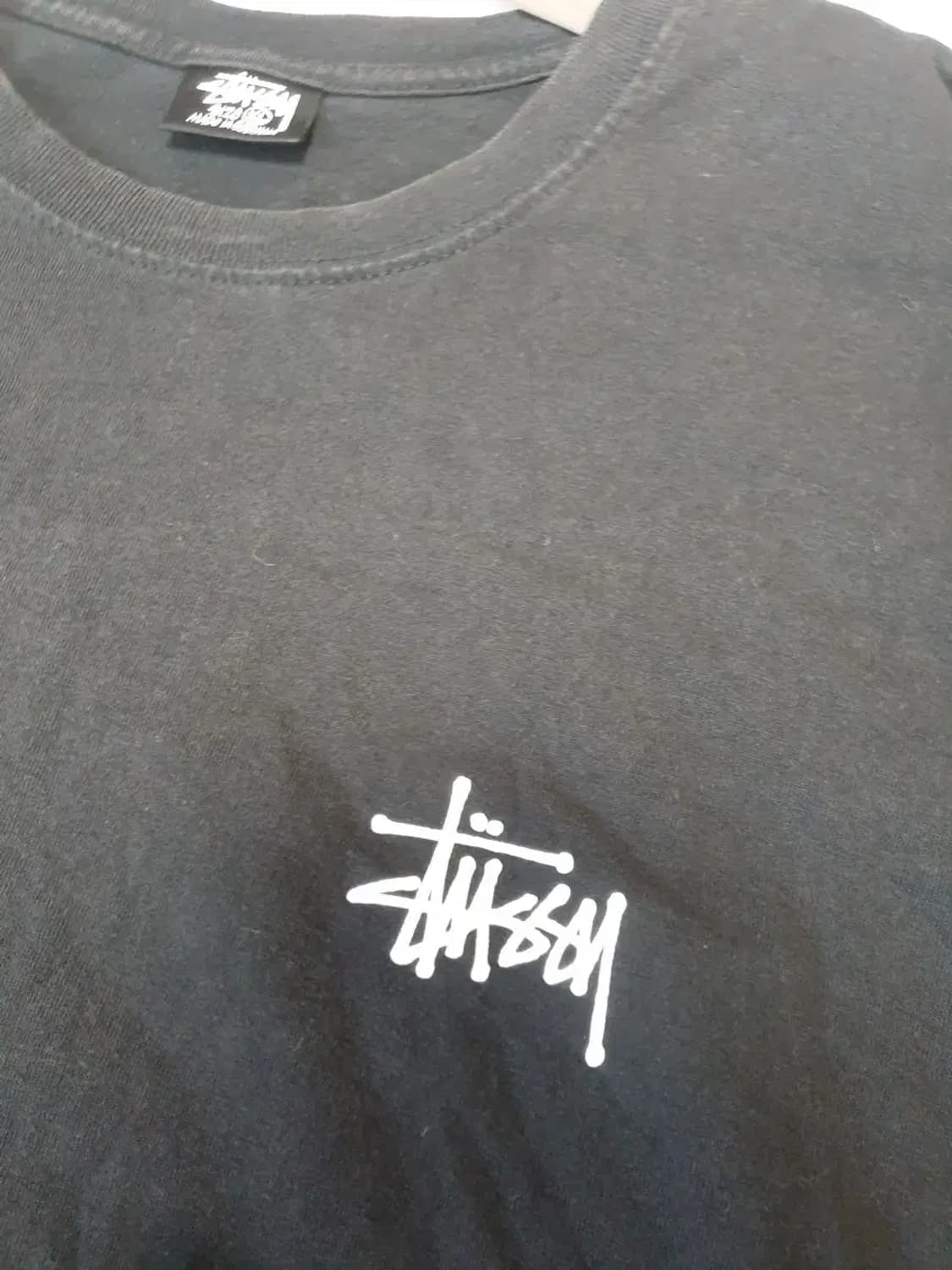 스투시 블랙 클래식 슬리브 티셔츠 상품이미지2