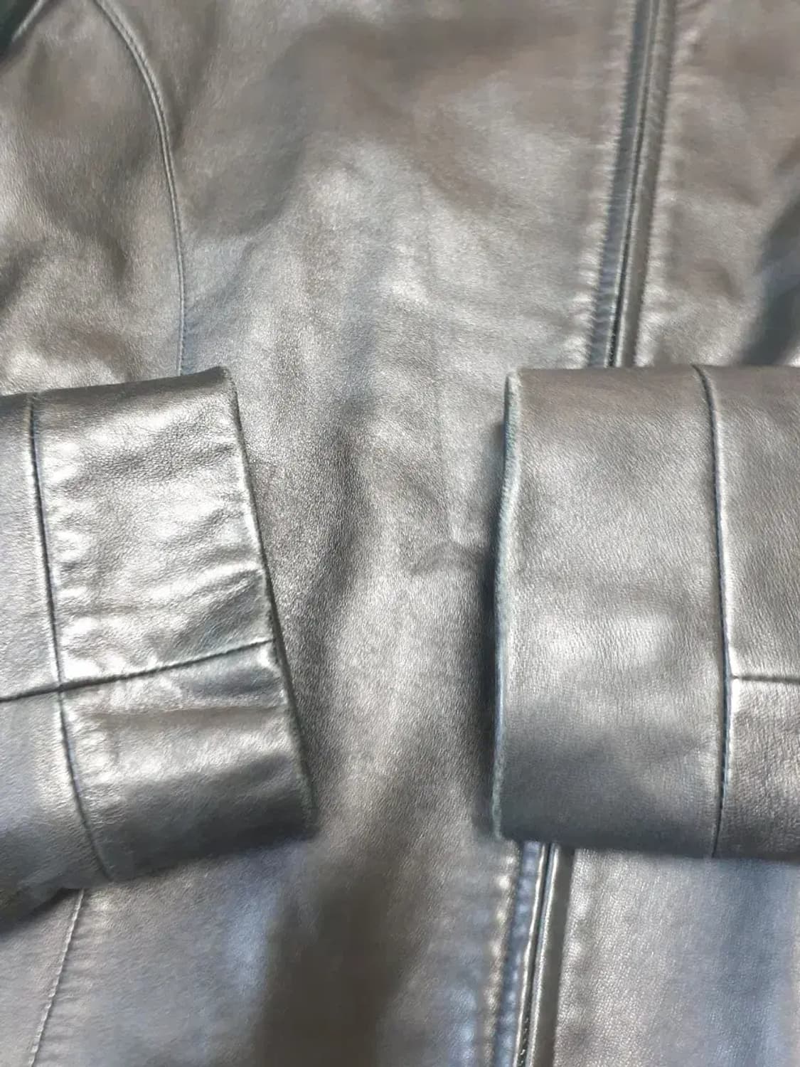 가우디 블랙 노카라 양가죽 자켓 상품이미지2