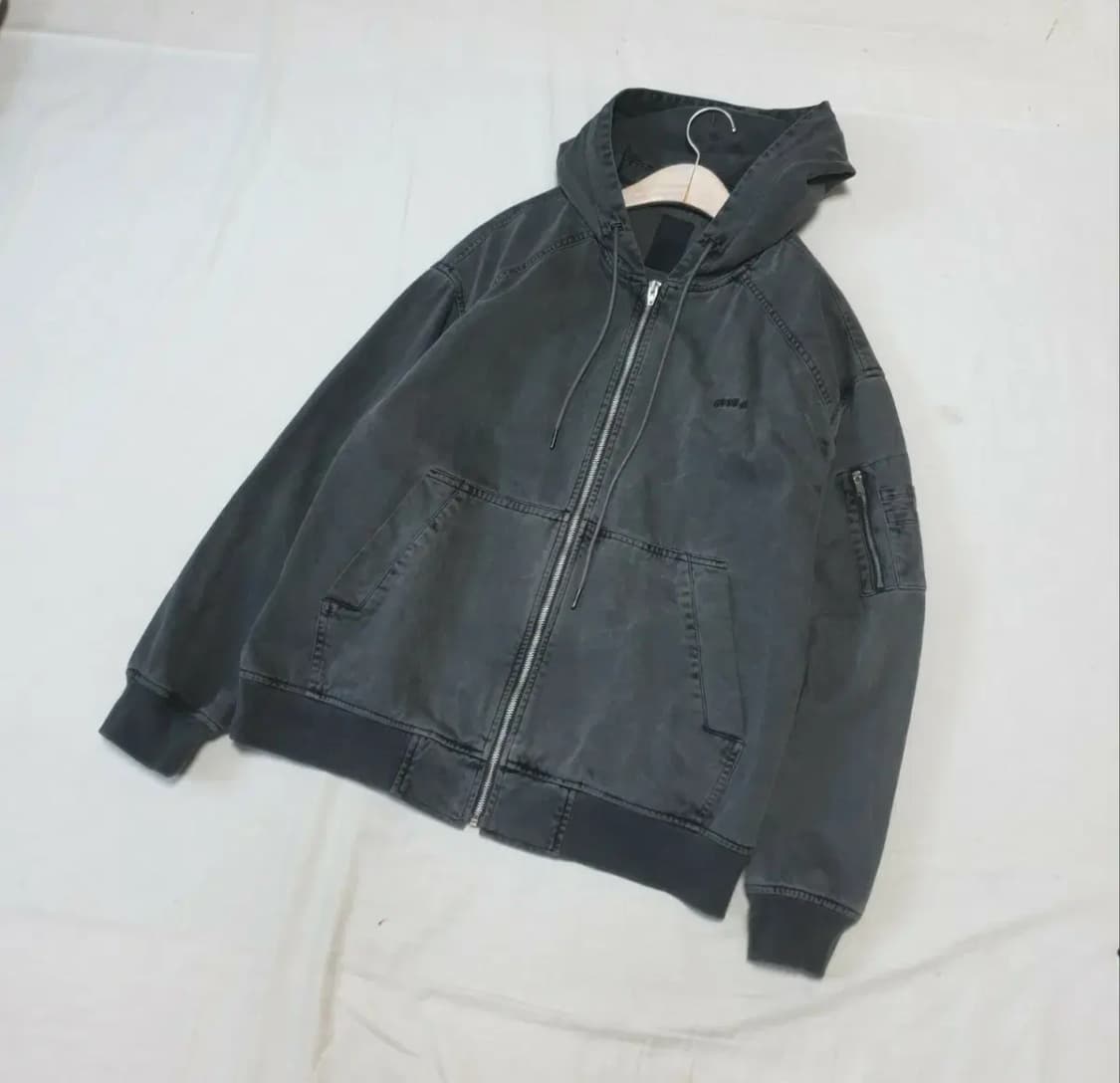 준지 22fw 가먼트다잉 후드 집업 자켓 상품이미지1