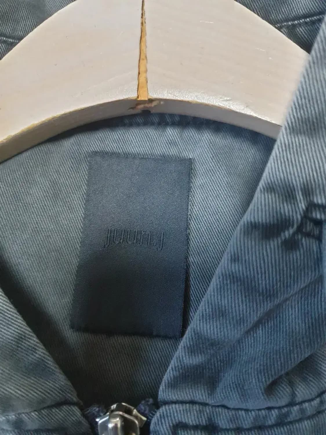 준지 22fw 가먼트다잉 후드 집업 자켓 상품이미지4