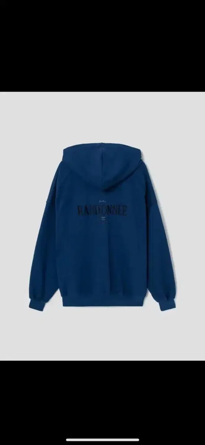 준지 22fw 레터링 후드집업 블루 상품이미지1