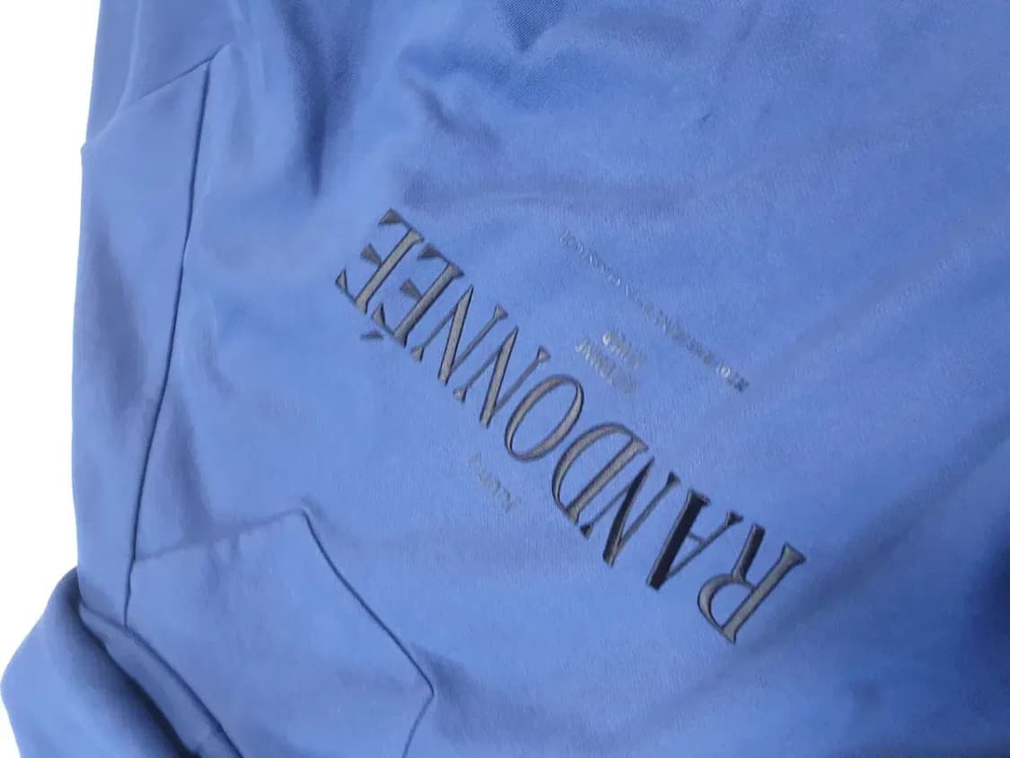 준지 22fw 레터링 후드집업 블루 상품이미지6