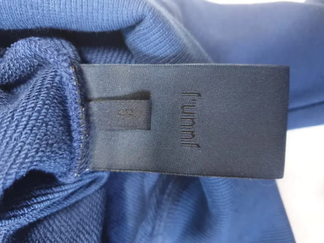 준지 22fw 레터링 후드집업 블루 상품이미지7