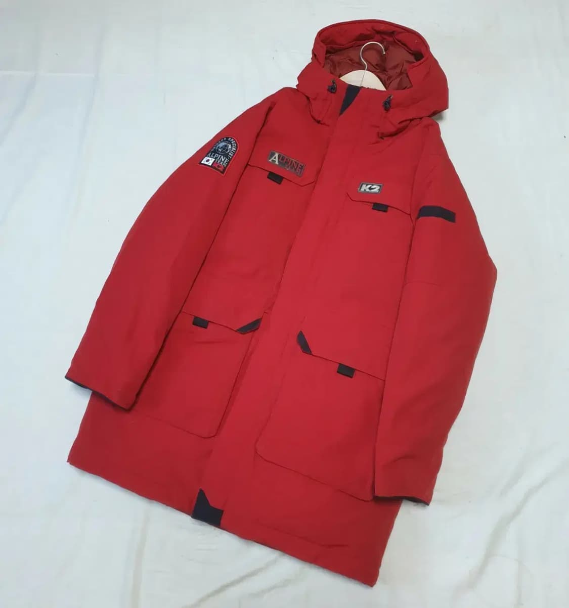 K2 알파인 레드 다운 롱패딩 상품이미지1