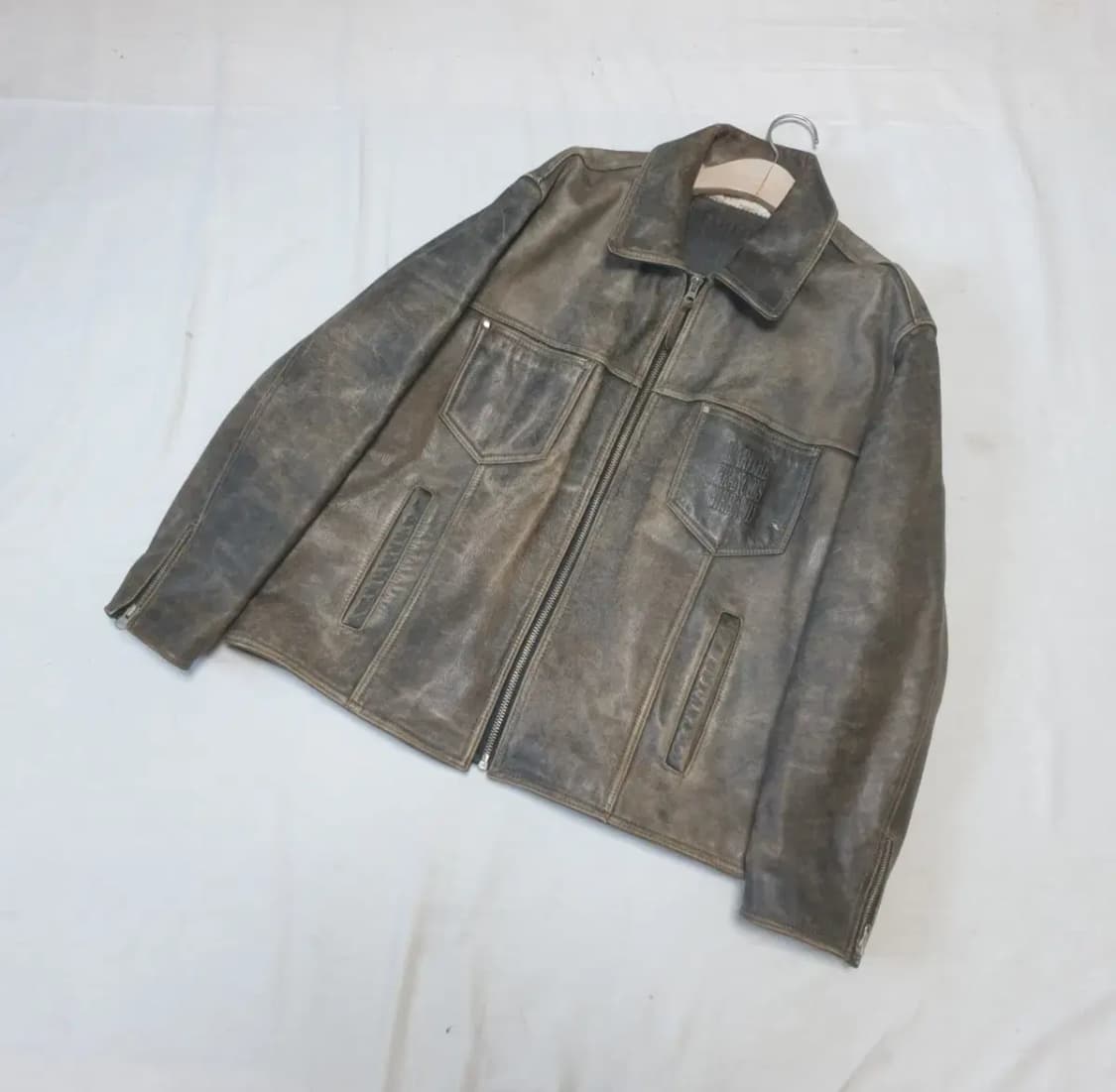 마리떼프랑소와저버 00s 소가죽 레더 자켓 상품이미지1