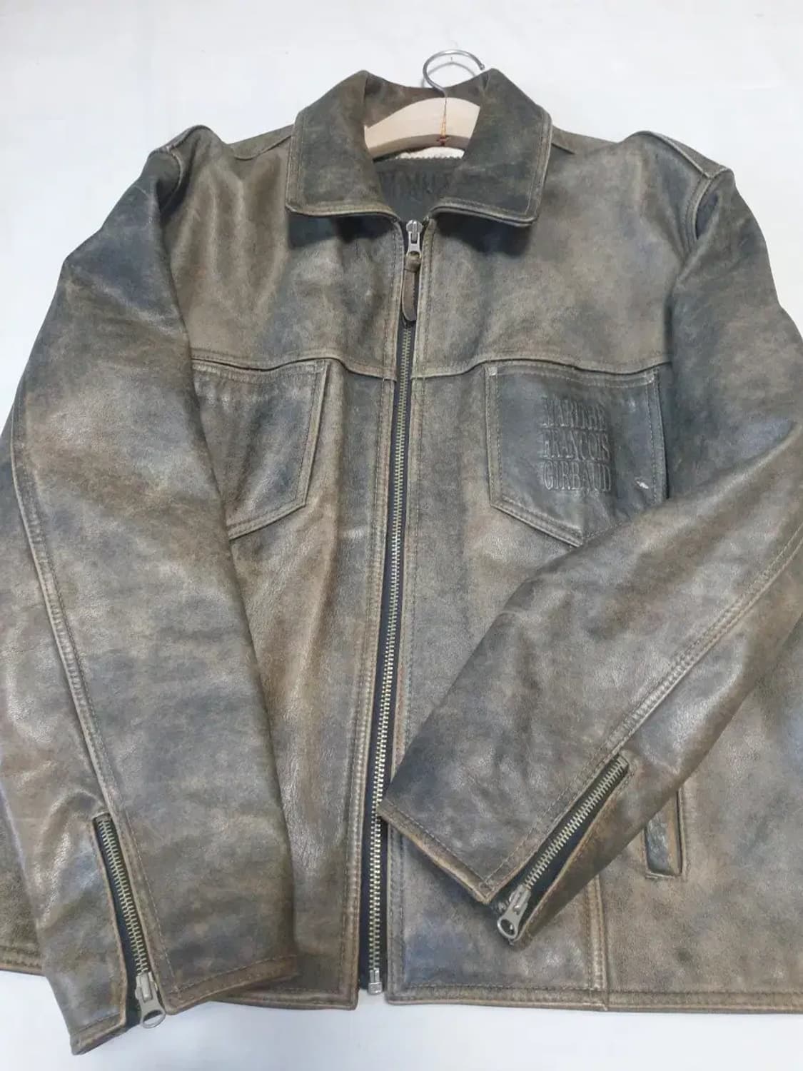 마리떼프랑소와저버 00s 소가죽 레더 자켓 상품이미지5