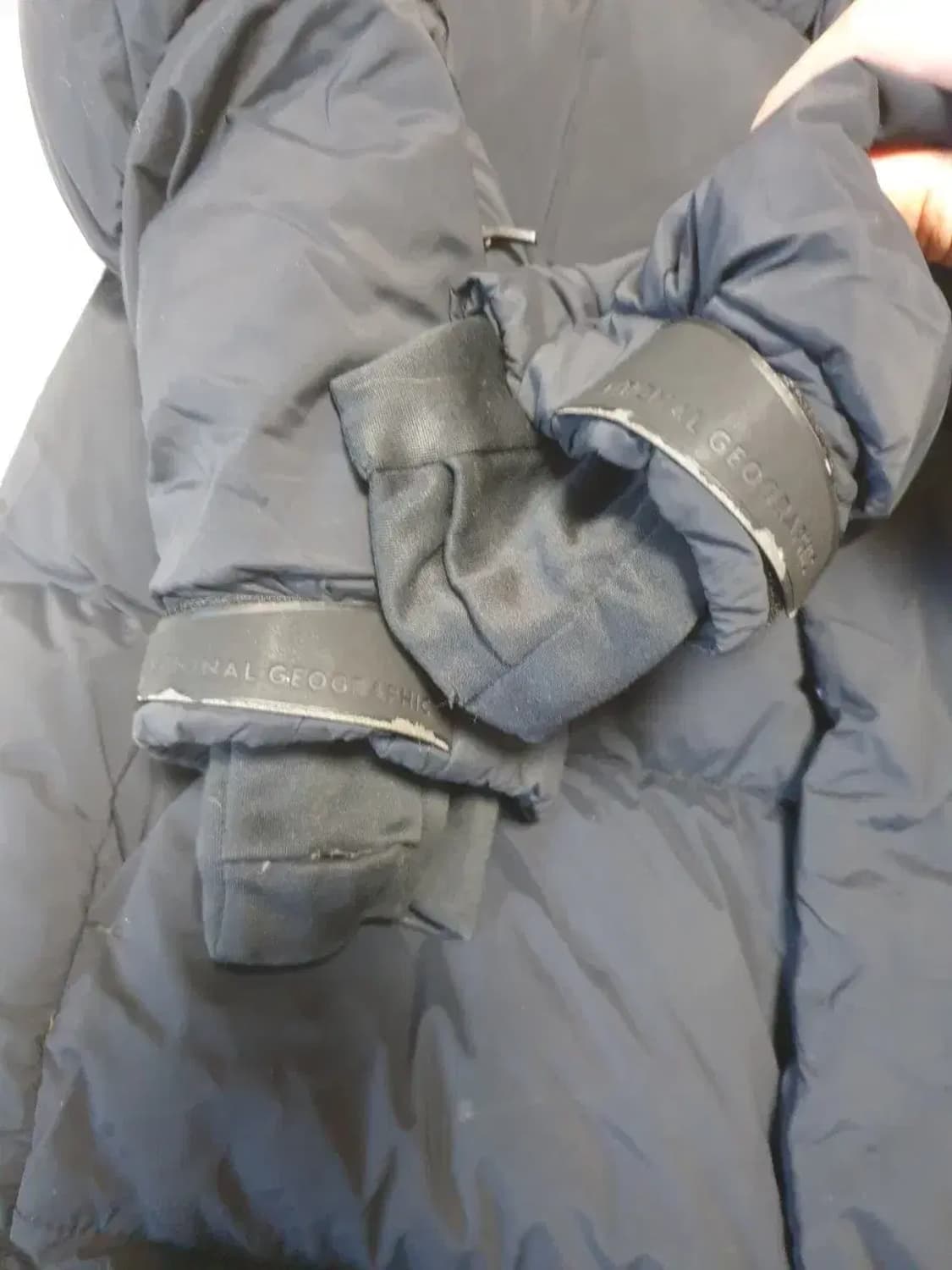 내셔널지오그래픽 네이비 롱패딩 S 상품이미지3
