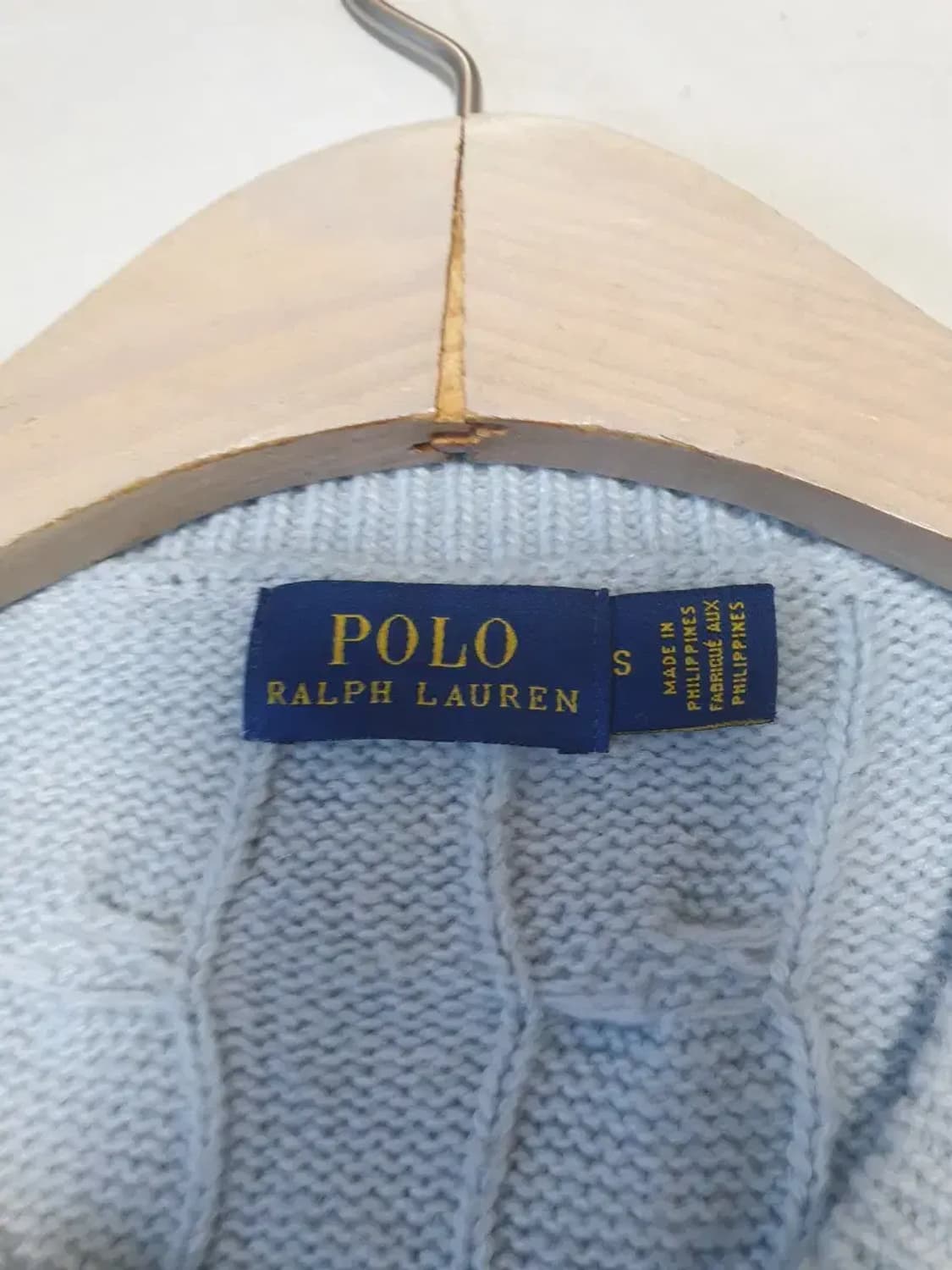 폴로 스카이블루 케이블 가디건 상품이미지3