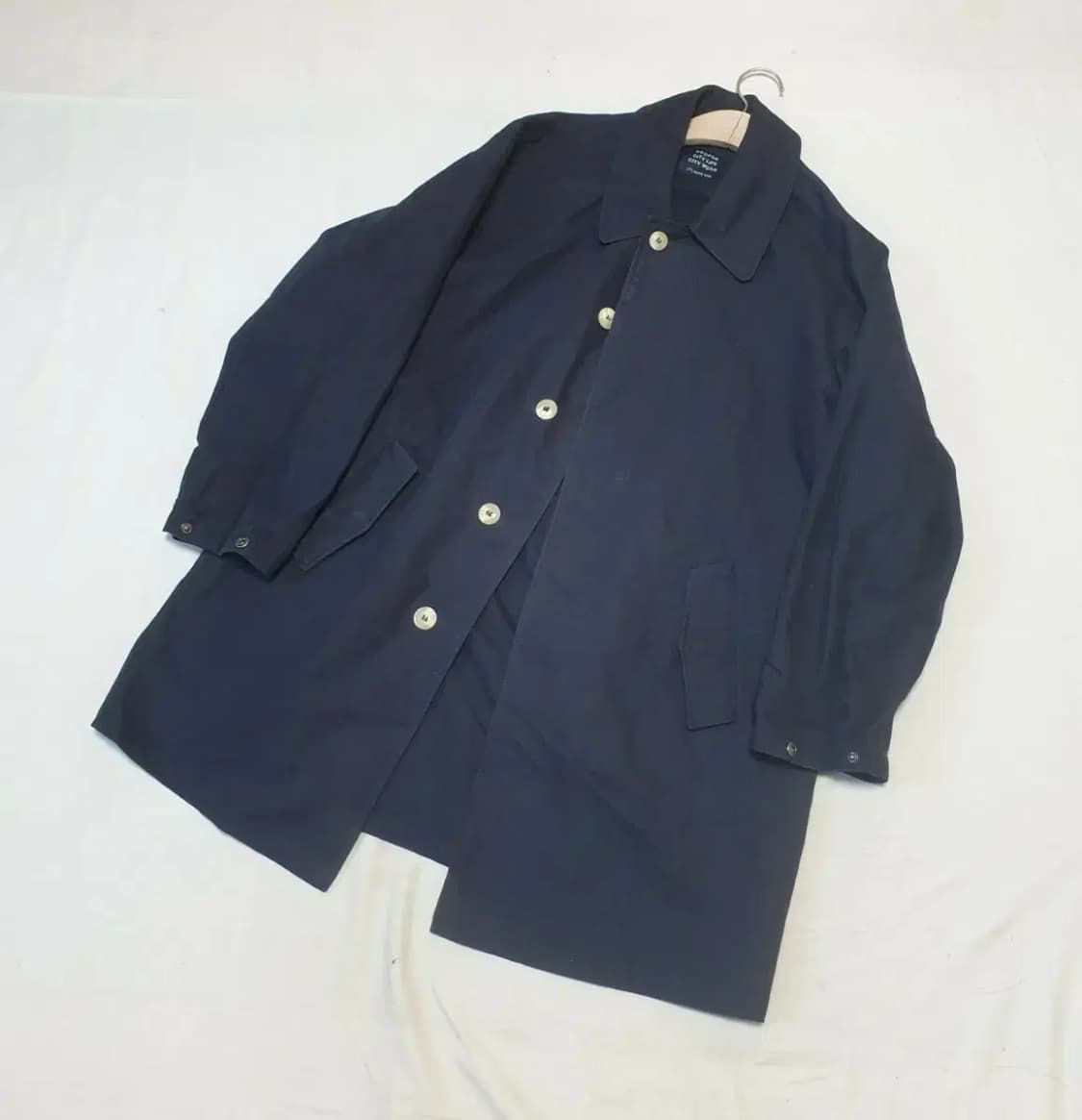 해브해드 네이비 면 코트 상품이미지1