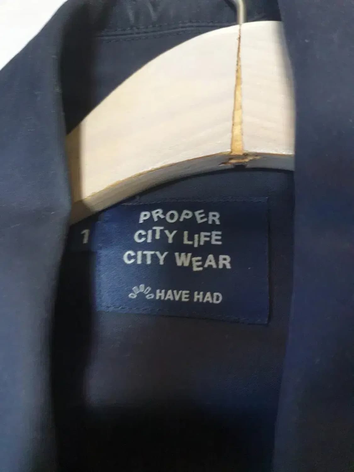 해브해드 네이비 면 코트 상품이미지4