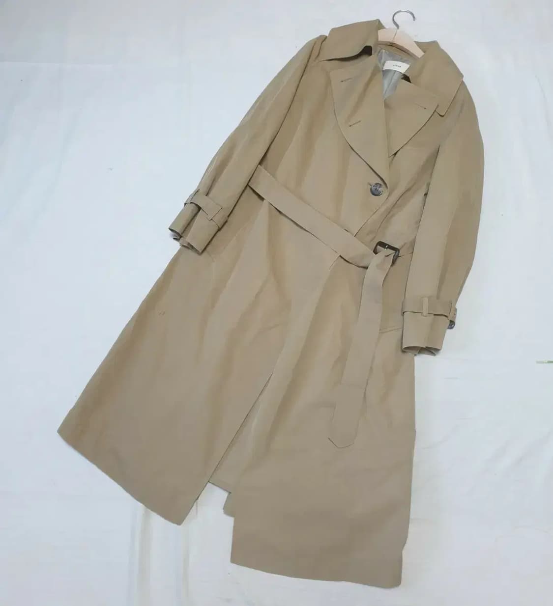 시스템 베이지 트렌치 코트 상품이미지1