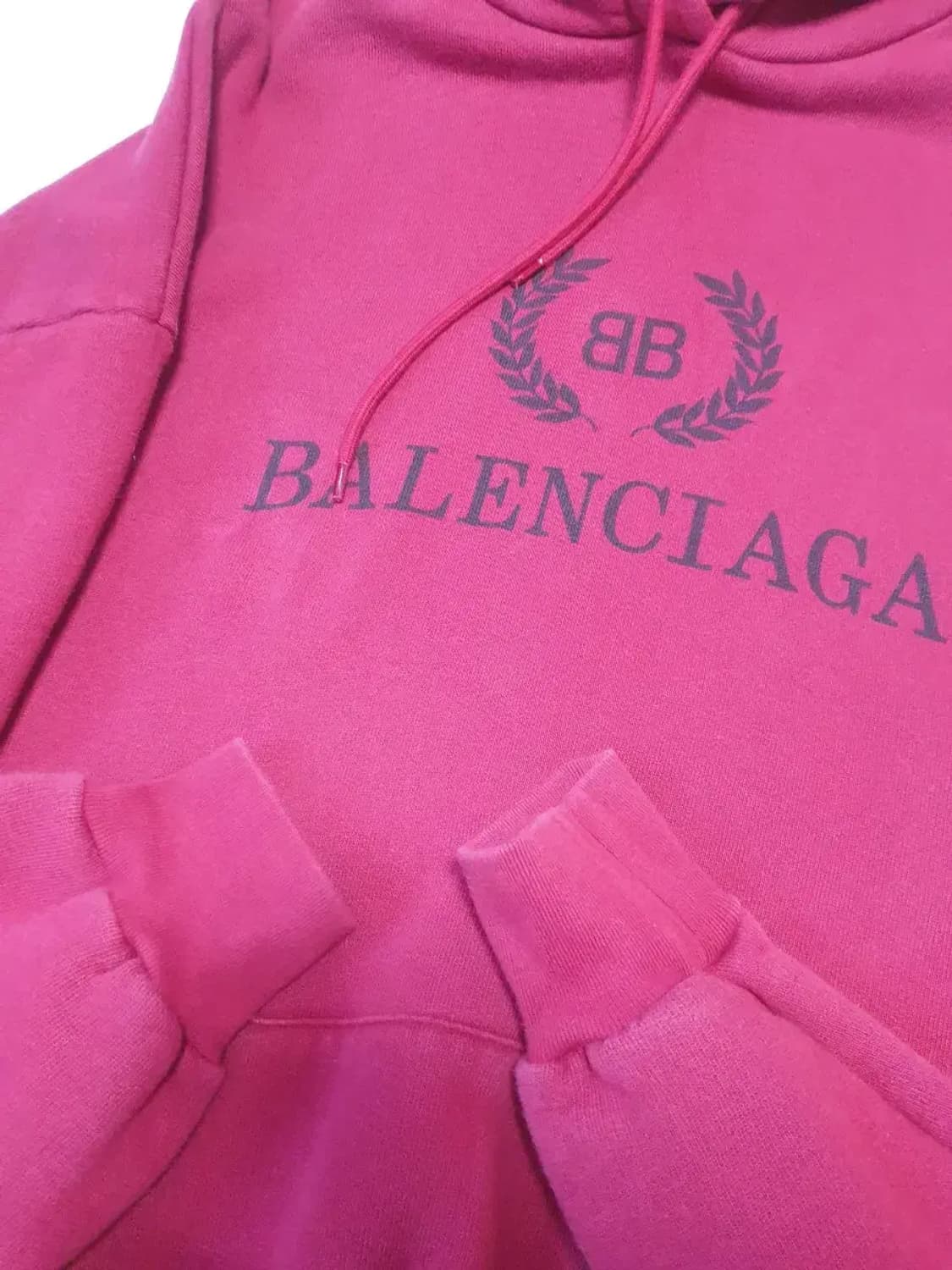 발렌시아가 버건디 월계수 후드 상품이미지2