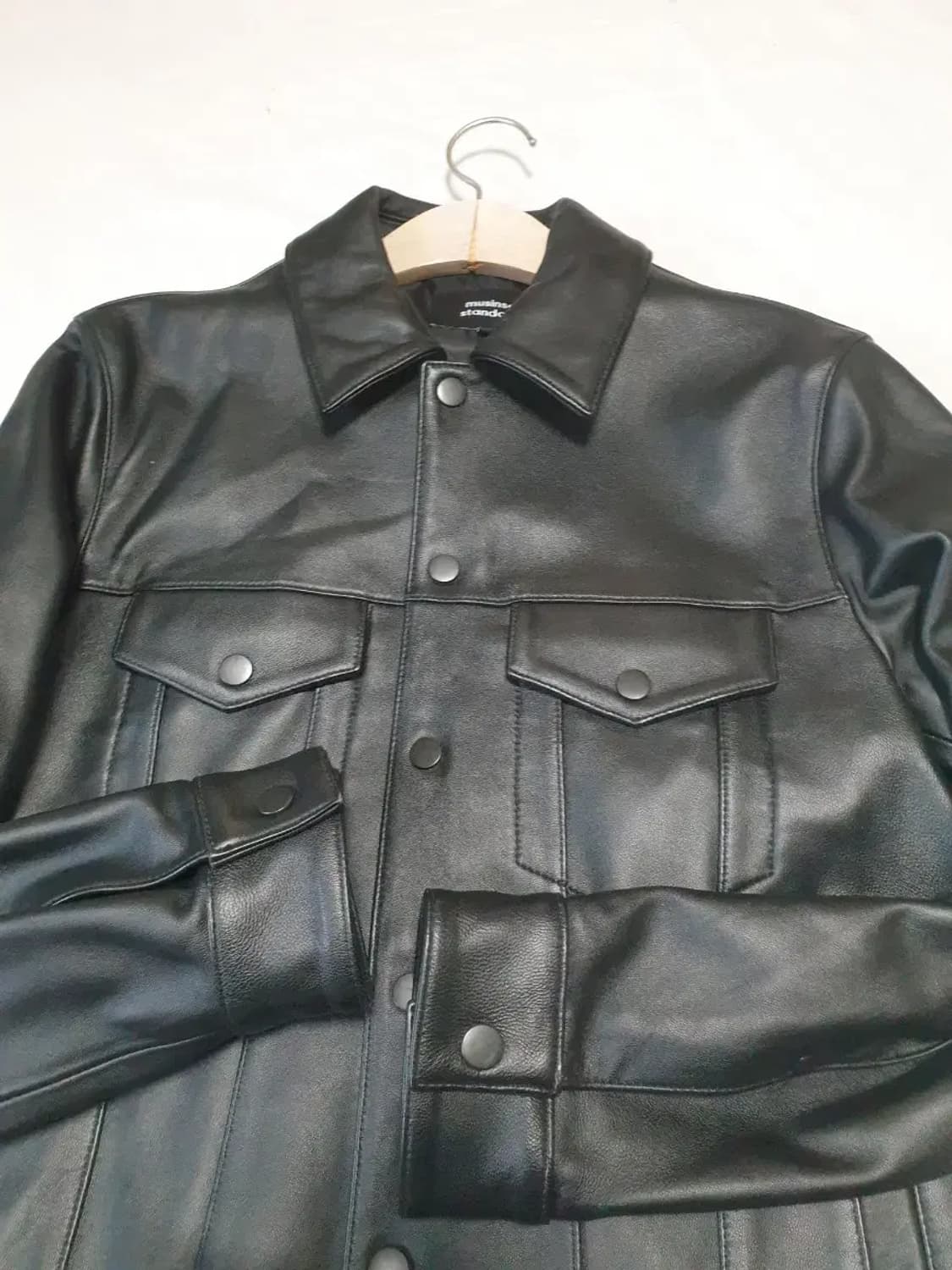무신사스탠다드 양가죽 트러커 자켓 상품이미지2