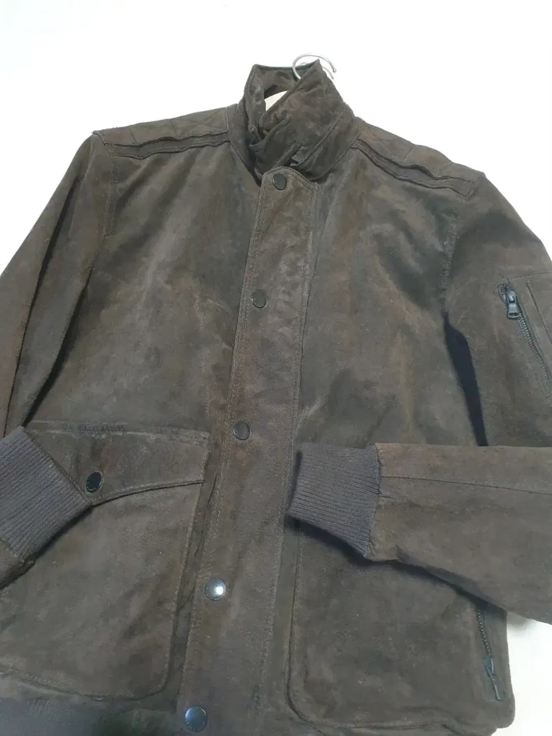 망고 피그레더 가죽 자켓 남성 상품이미지2