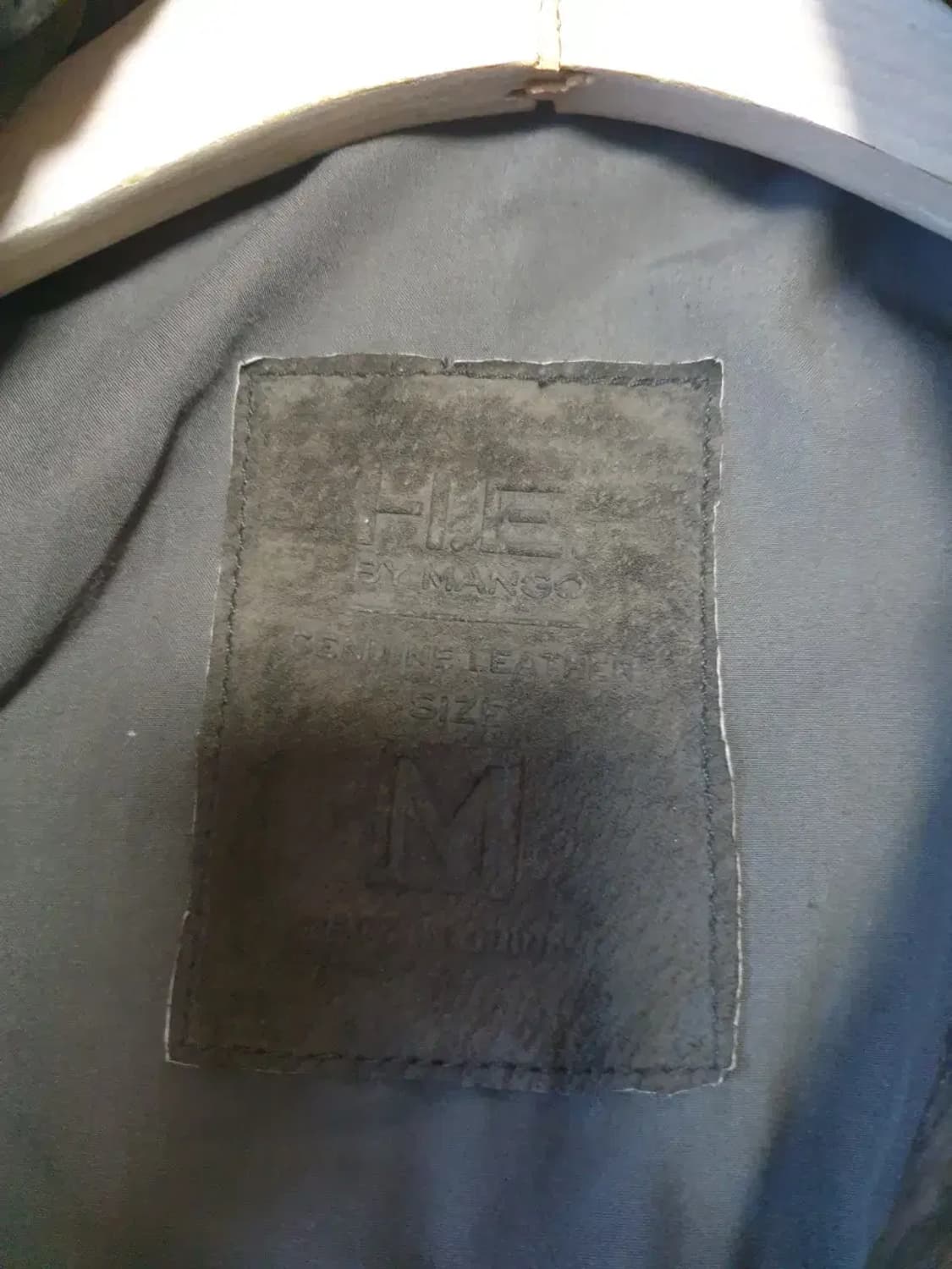 망고 피그레더 가죽 자켓 남성 상품이미지4