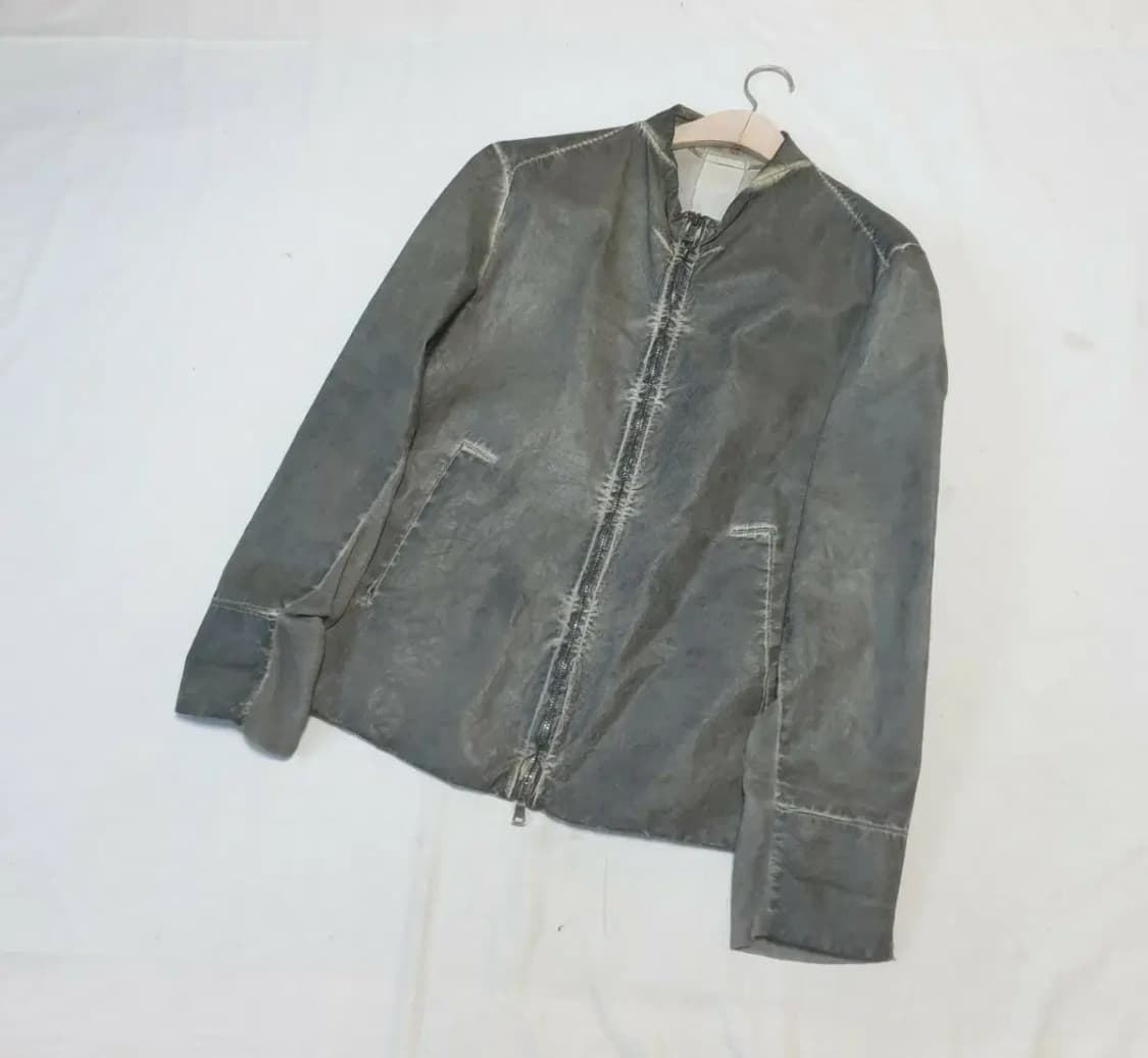 트랜짓 가먼트다잉 램스킨 자켓 상품이미지1