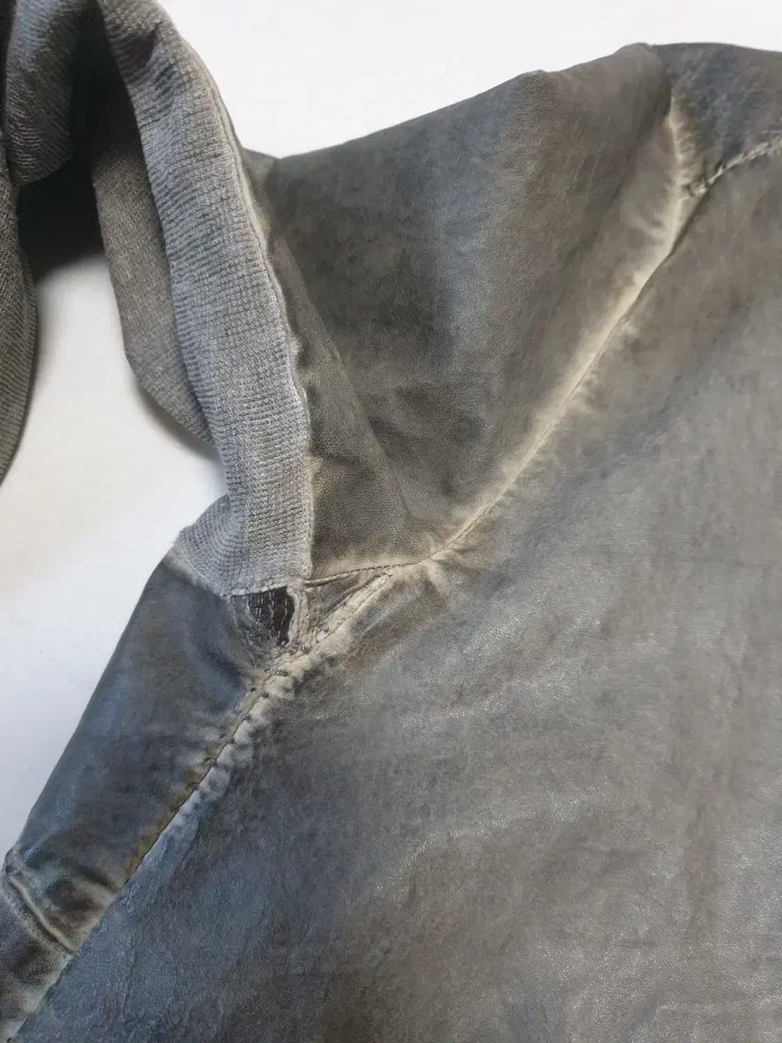 트랜짓 가먼트다잉 램스킨 자켓 상품이미지4