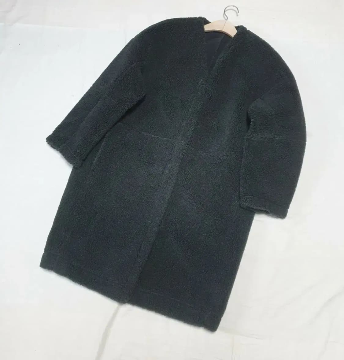 스튜디오톰보이 블랙 롱 부클레 플리스 상품이미지1